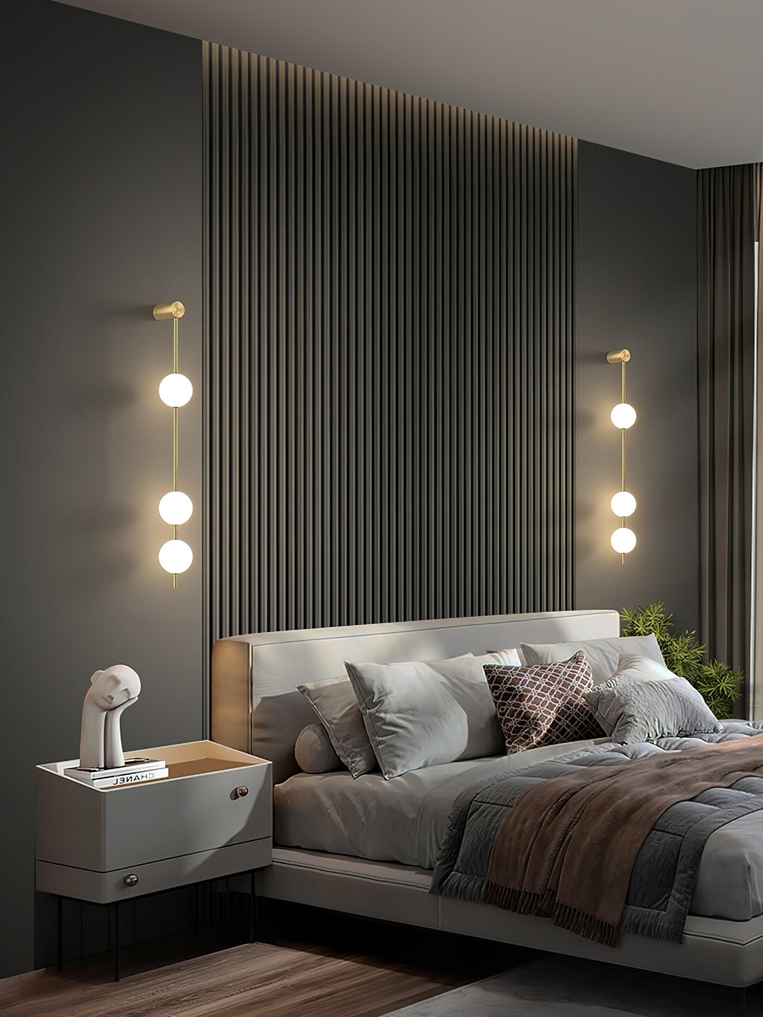 Vertical Balls Wall Sconce