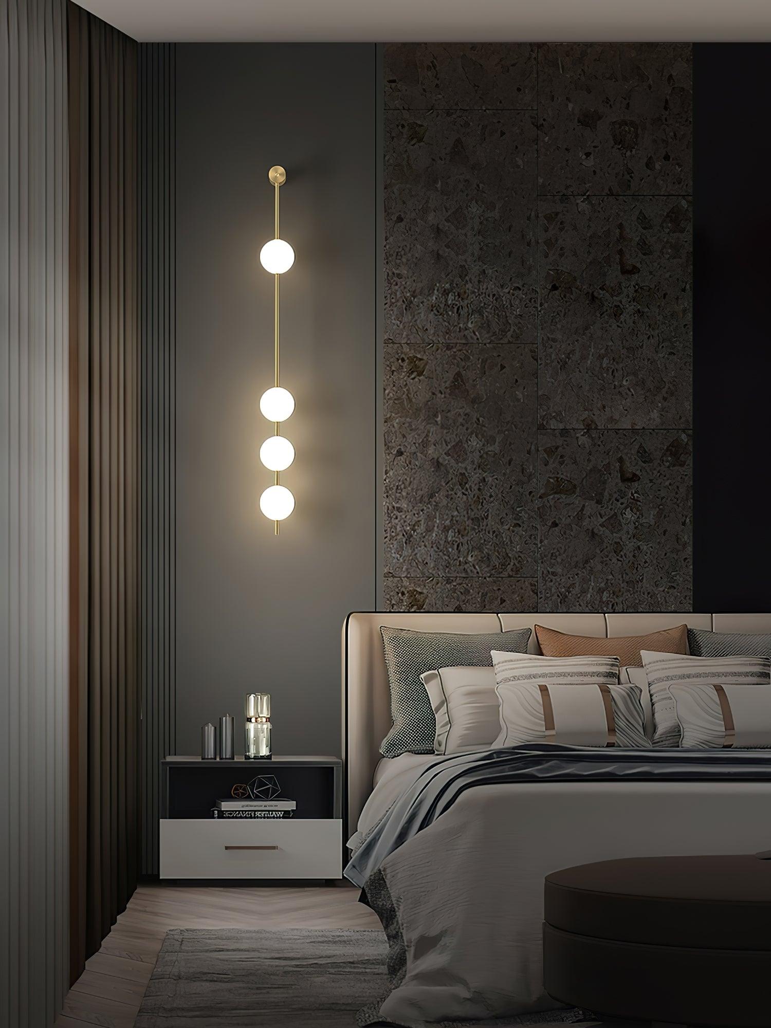 Vertical Balls Wall Sconce