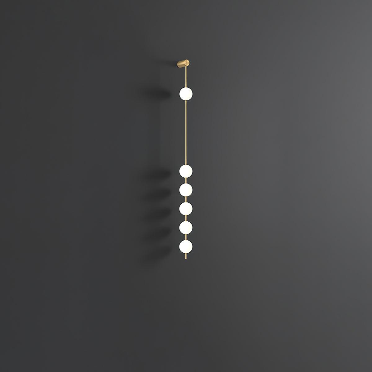 Vertical Balls Wall Sconce