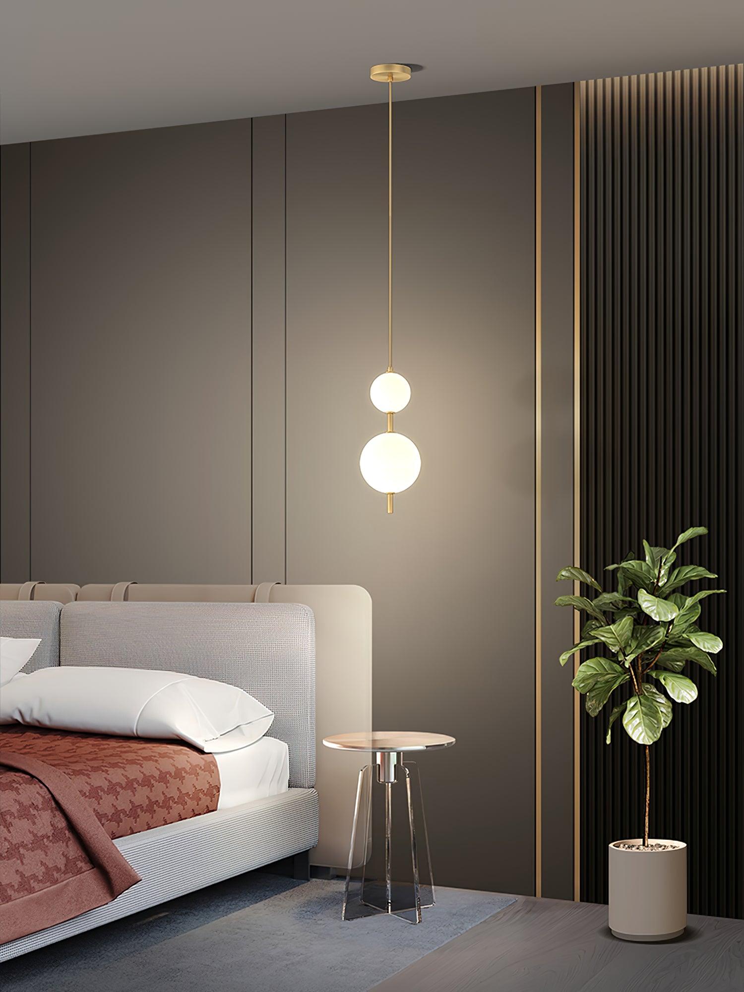 Vertical Globe Ceiling Light Fitting Pendant Lamp detail view 8