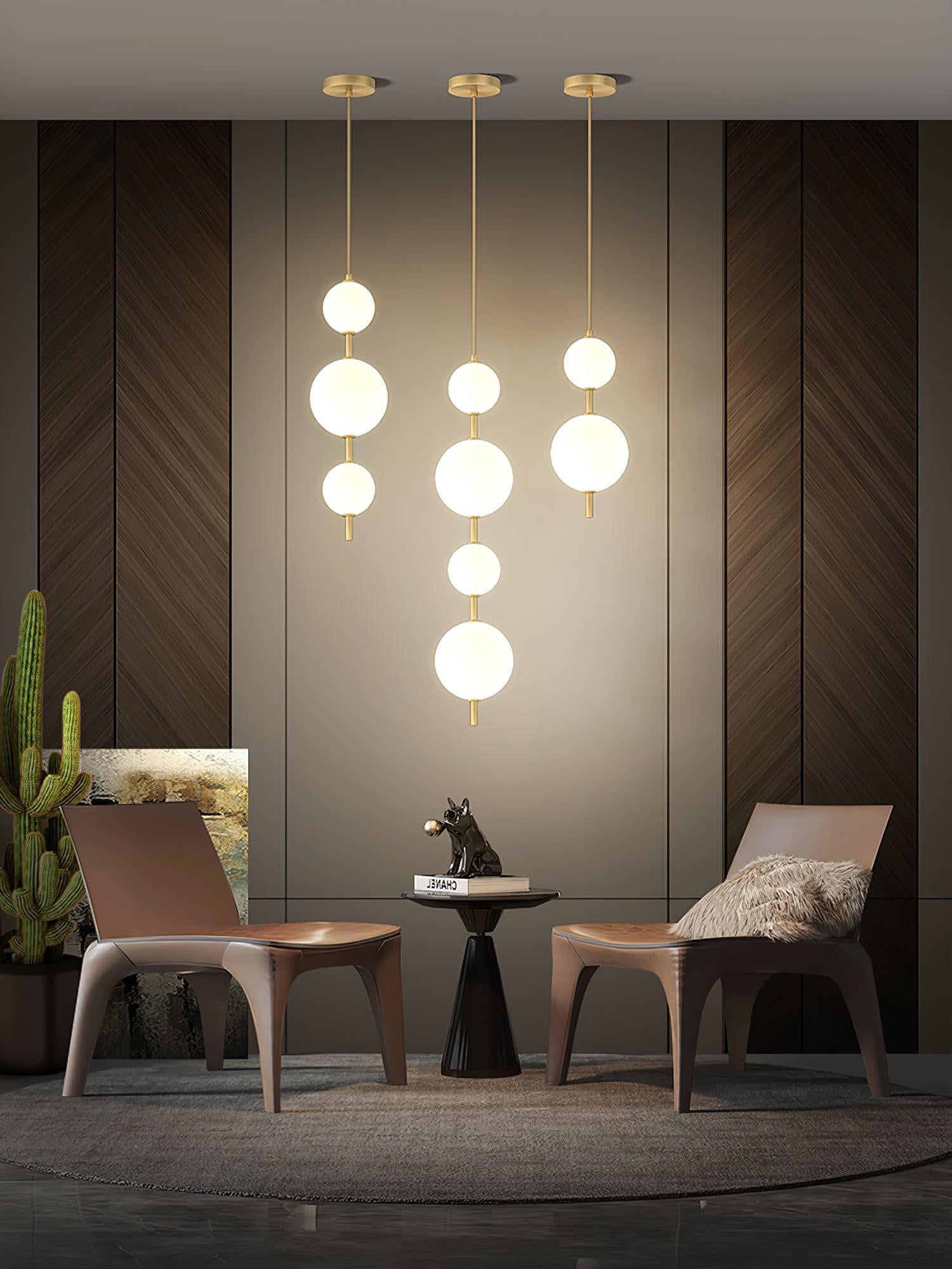 Vertical Globe Ceiling Light Fitting Pendant Lamp detail view 4