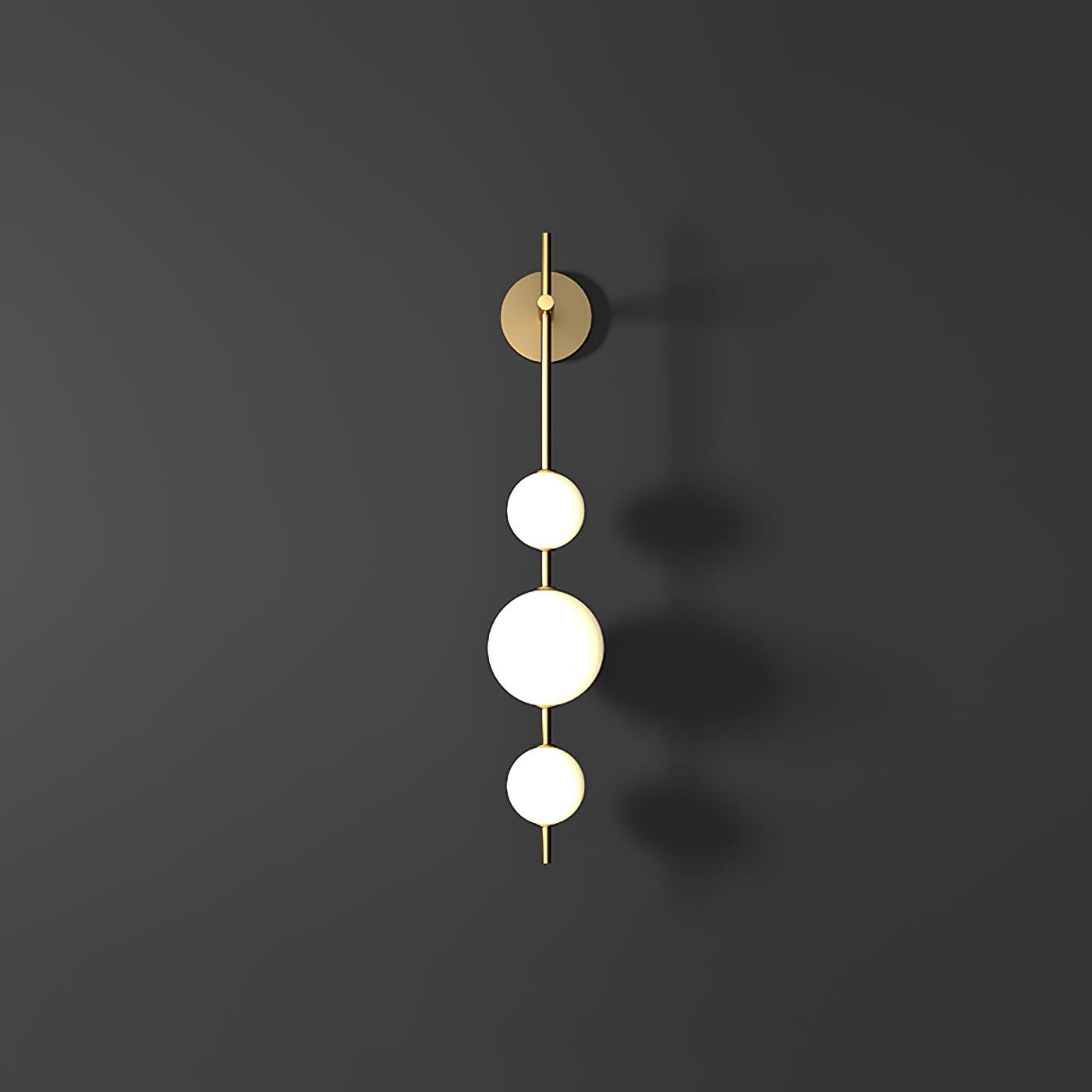 Vertical Globe Plug-in Wall Sconce