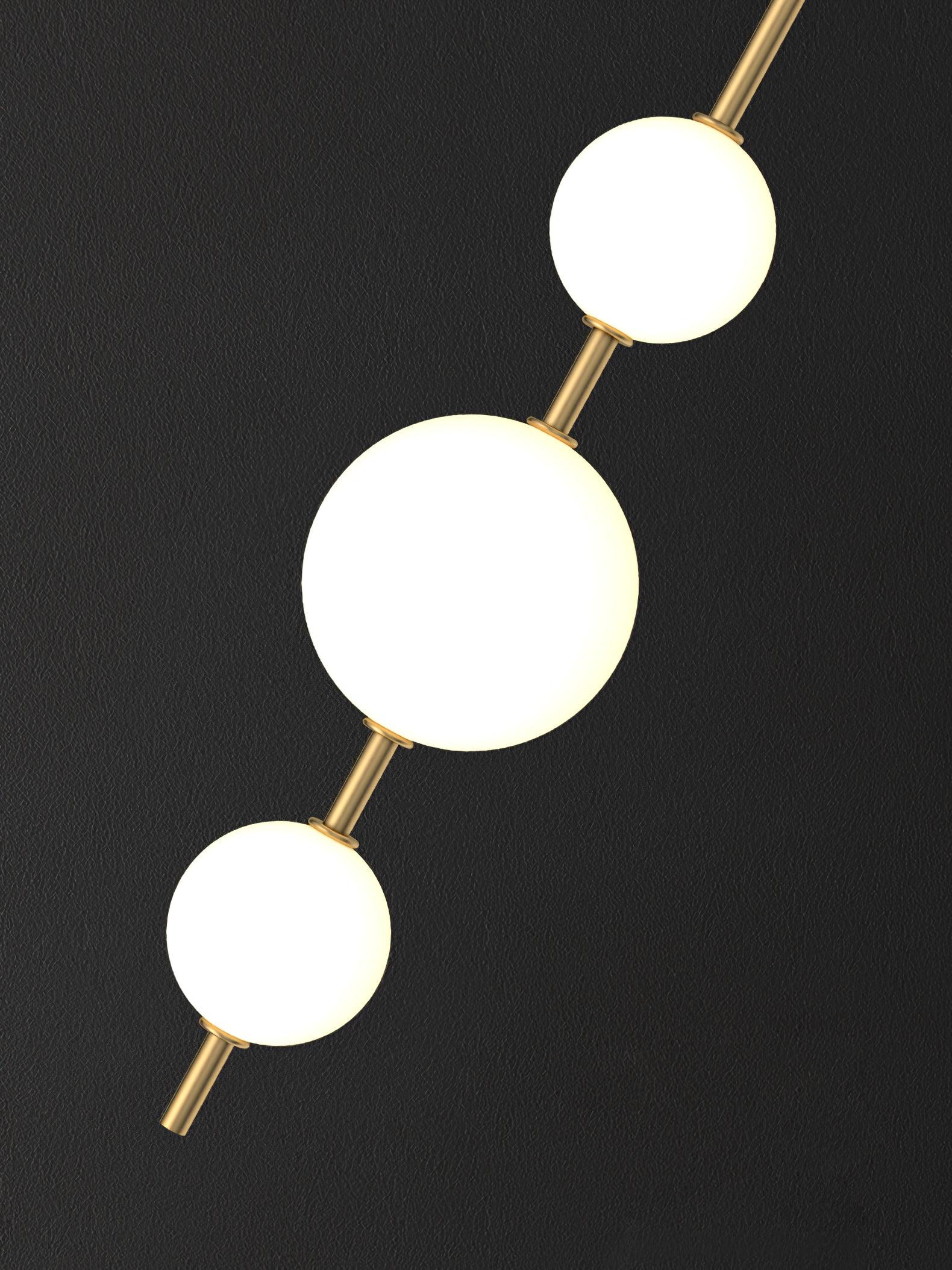 Vertical Globe Plug-in Wall Sconce