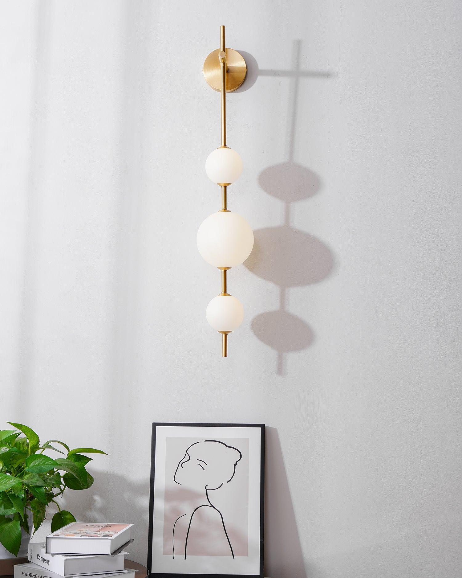 Vertical Globe Wall Sconce detail view 13