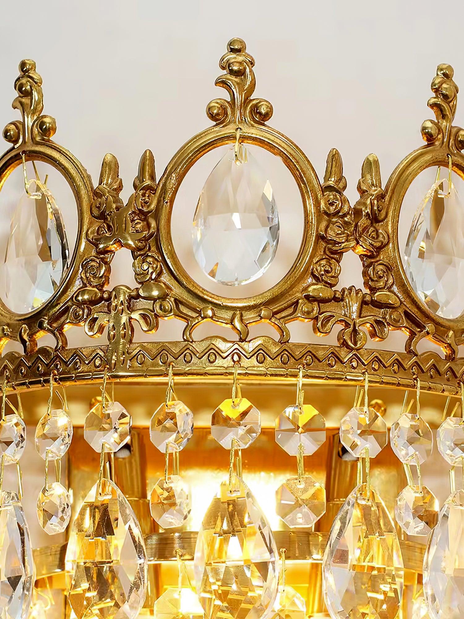 Vintage Crystal Wall Sconce