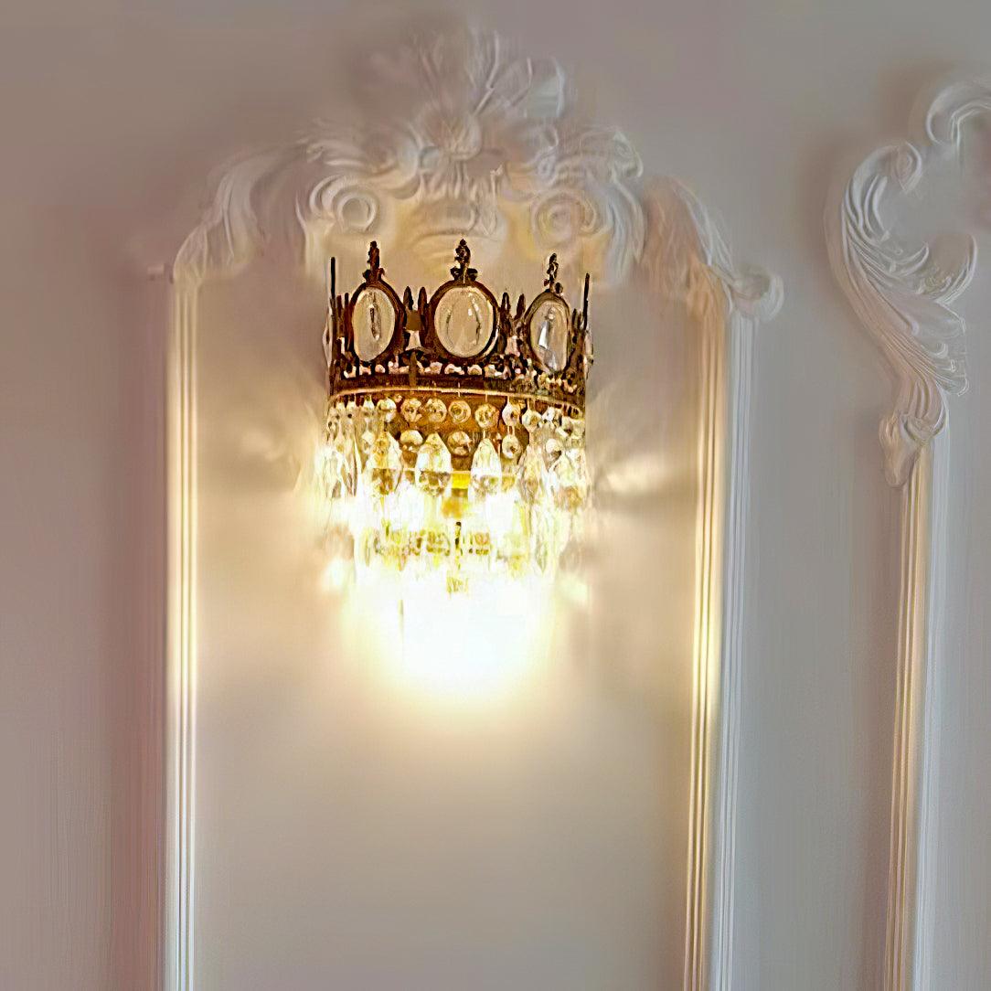 Vintage Crystal Wall Sconce
