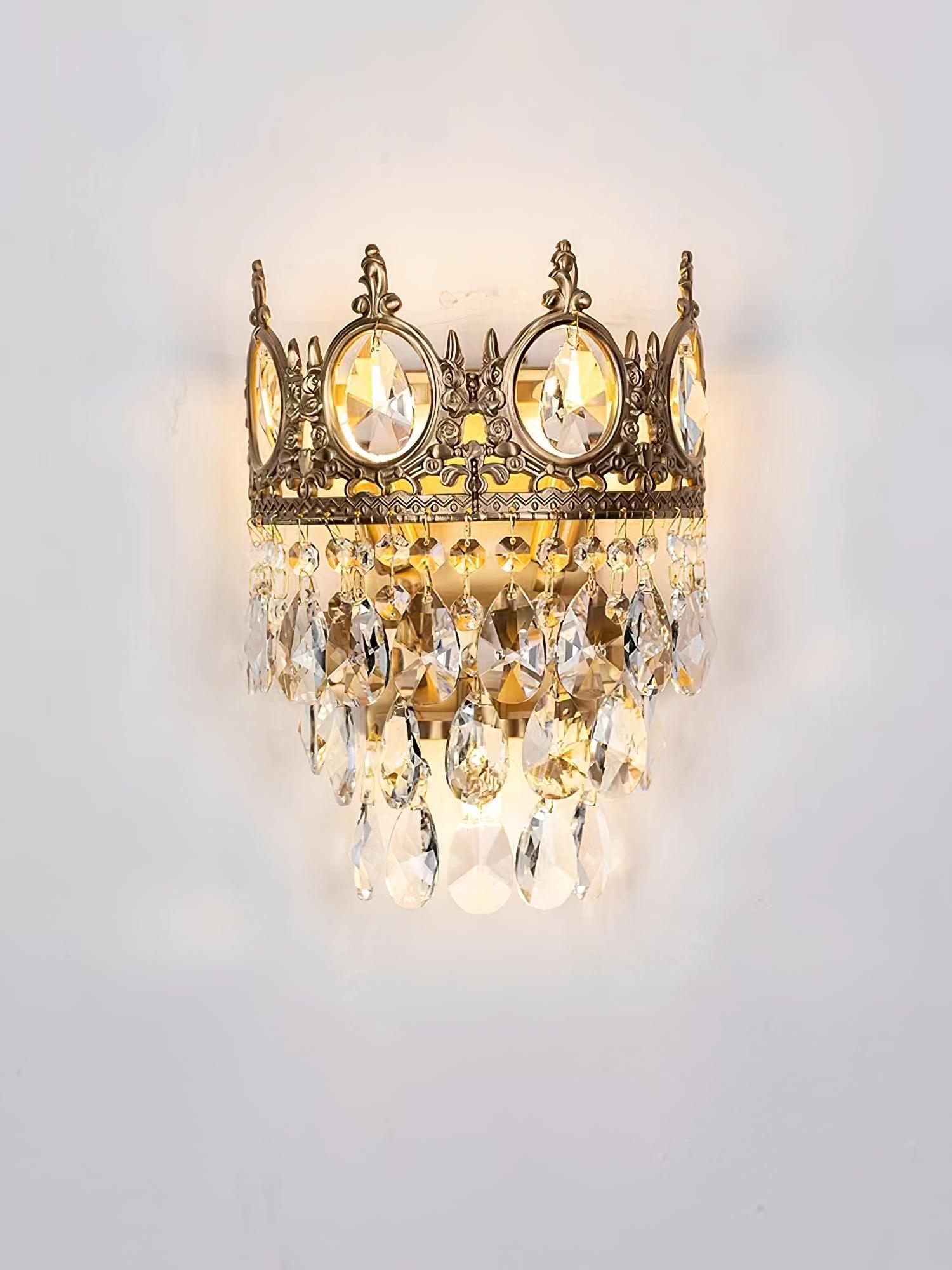 Vintage Crystal Wall Sconce