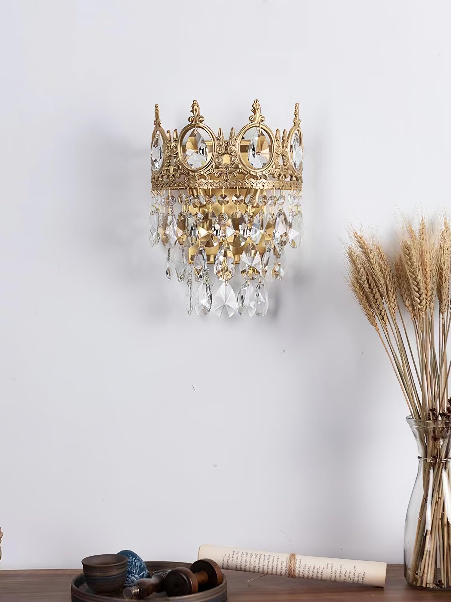 Vintage Crystal Wall Sconce