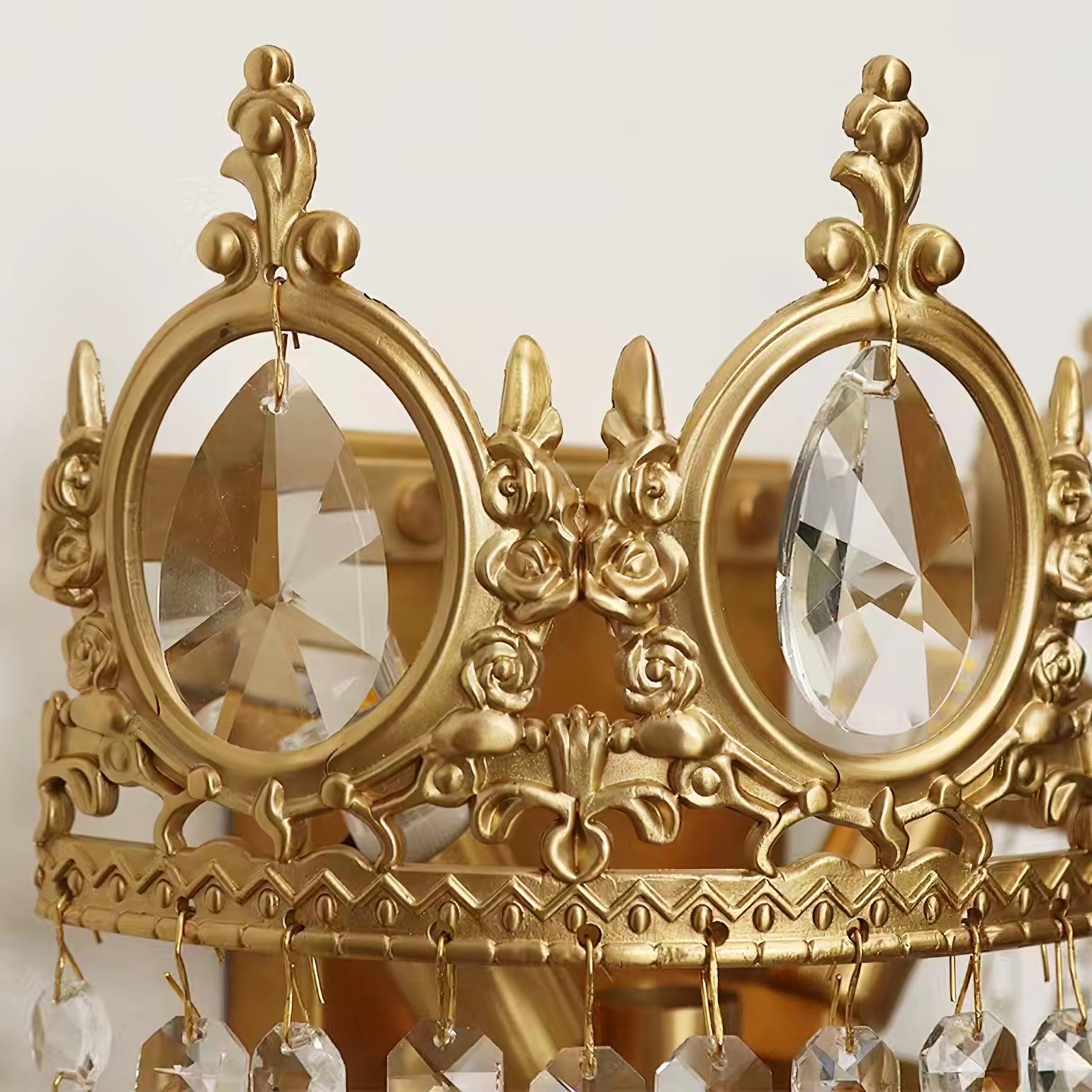 Vintage Crystal Wall Sconce