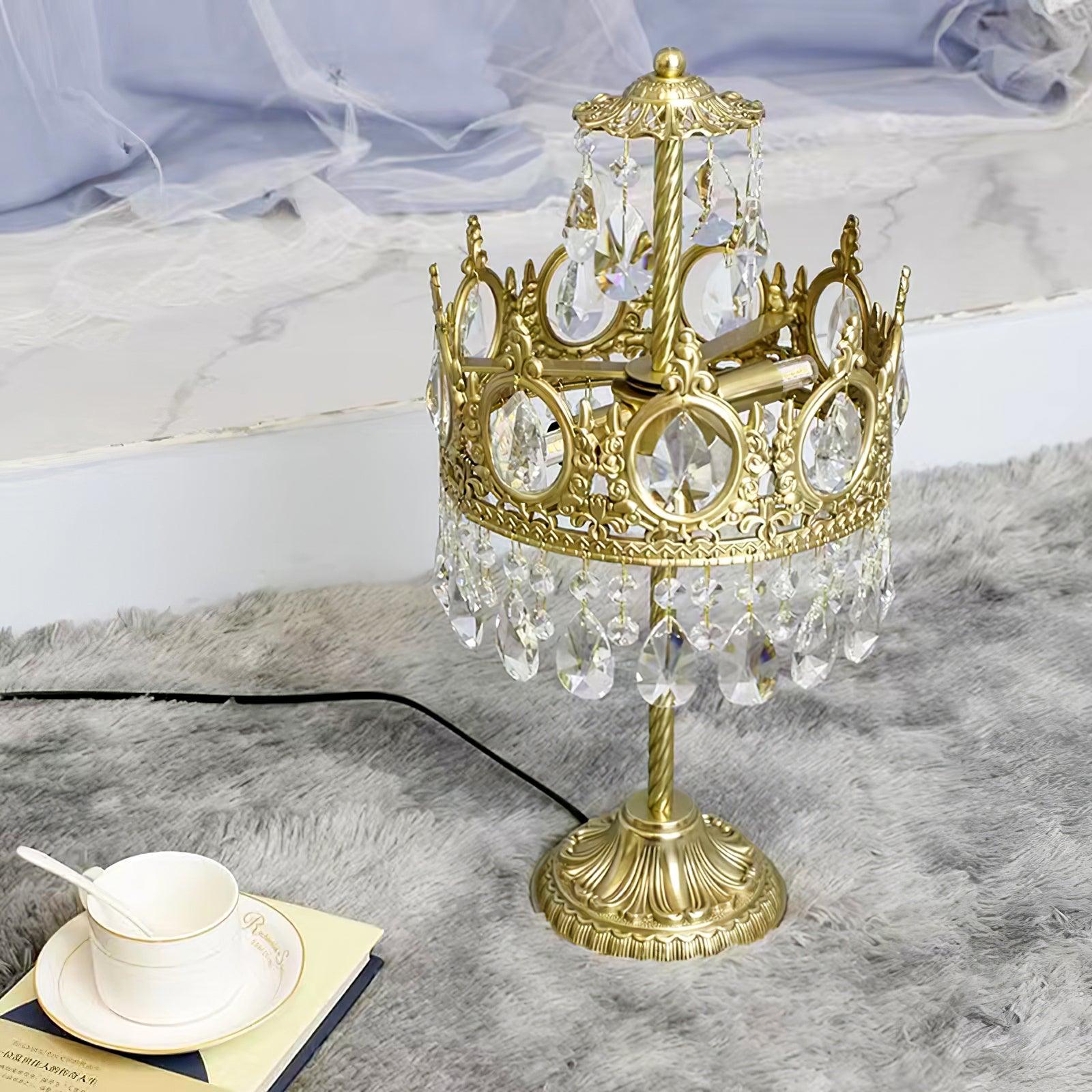 Vintage Crystal Task Lamp