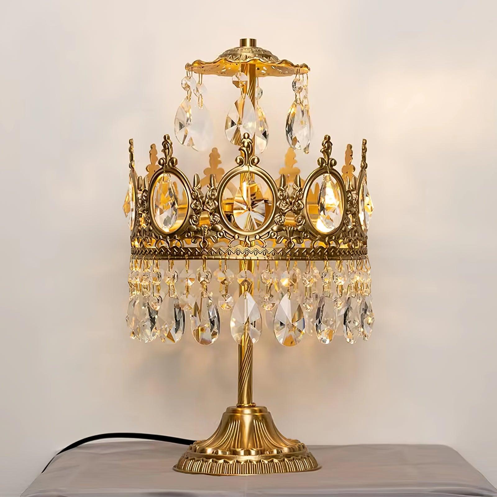Vintage Crystal Task Lamp