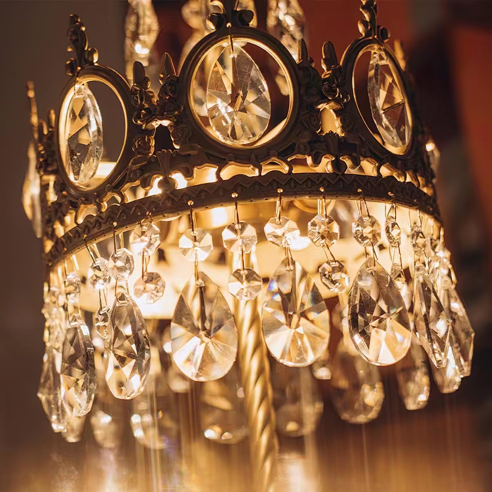 Vintage Crystal Task Lamp
