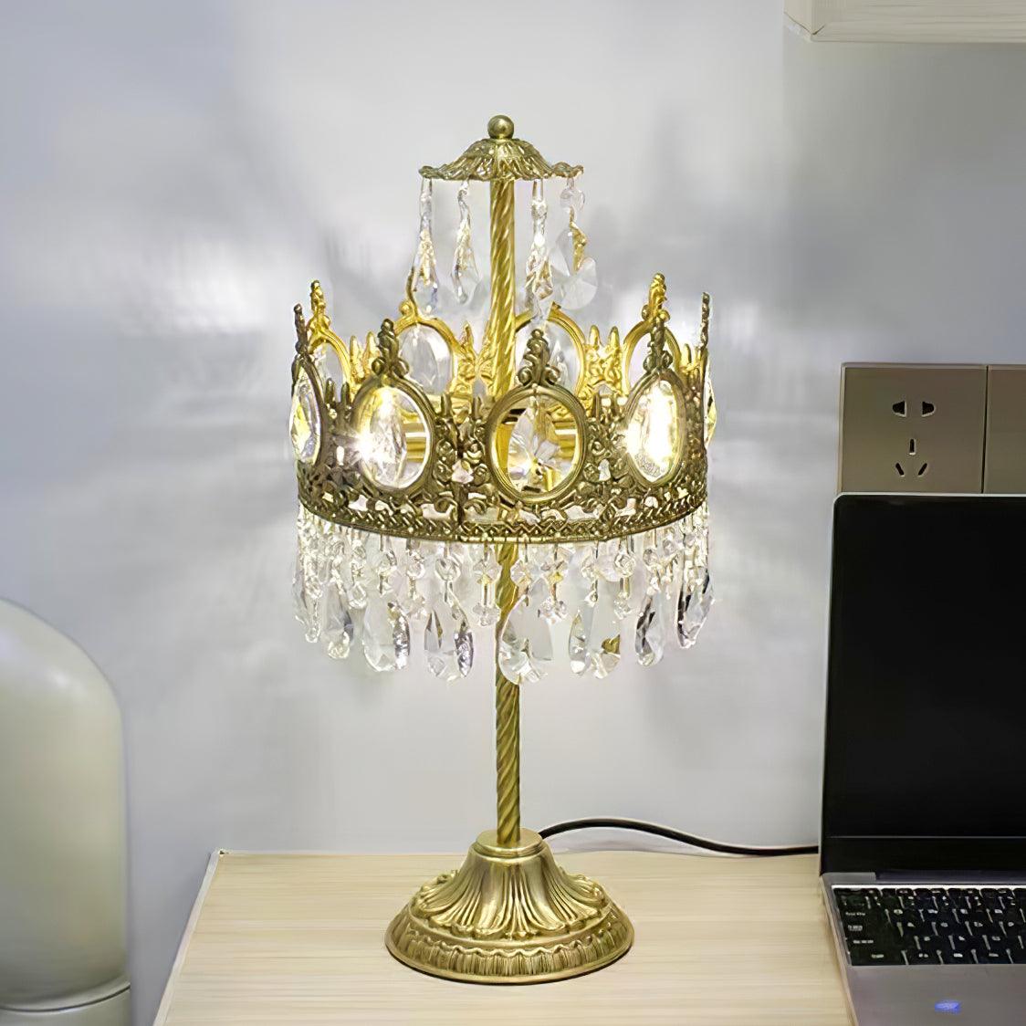 Vintage Crystal Task Lamp