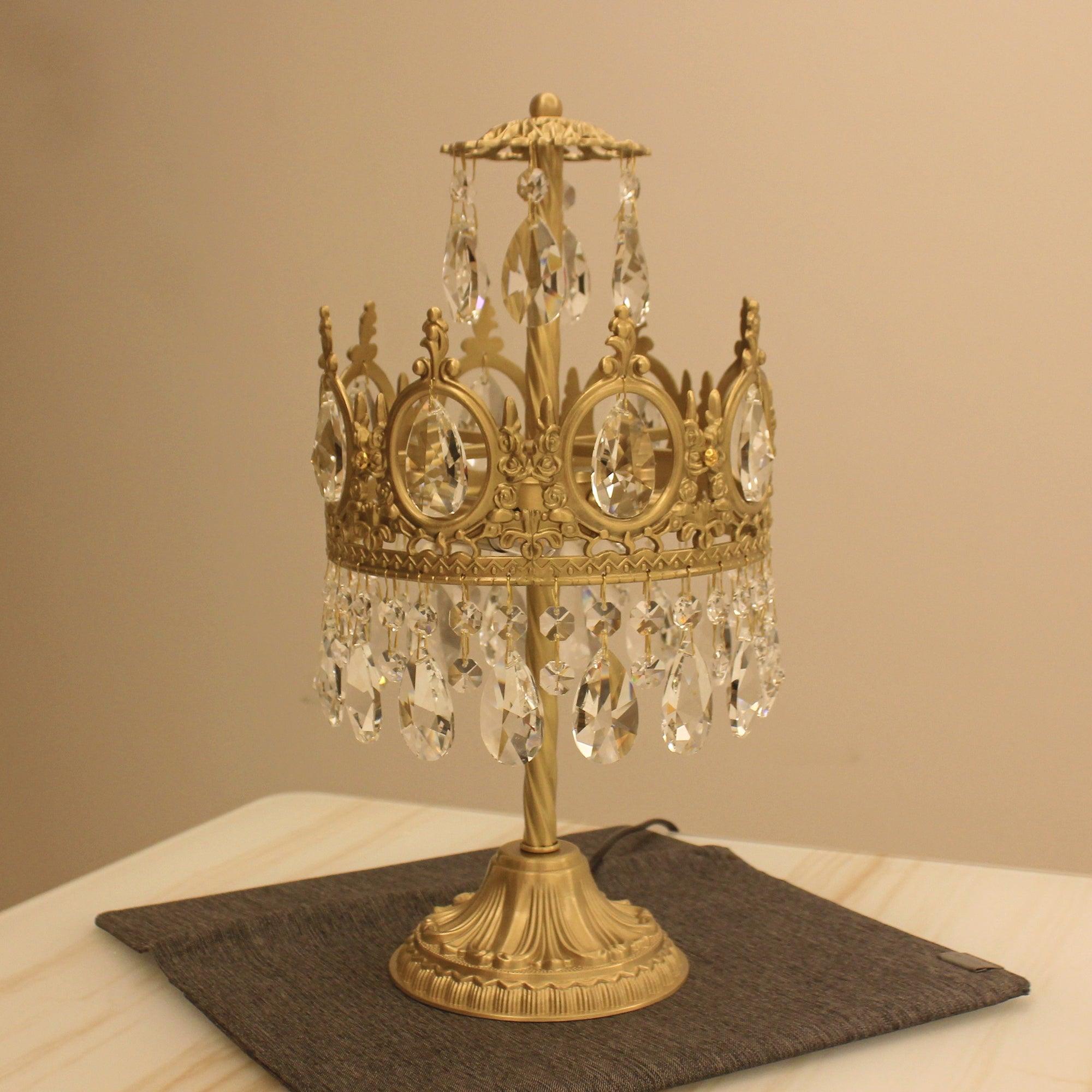 Vintage Crystal Task Lamp