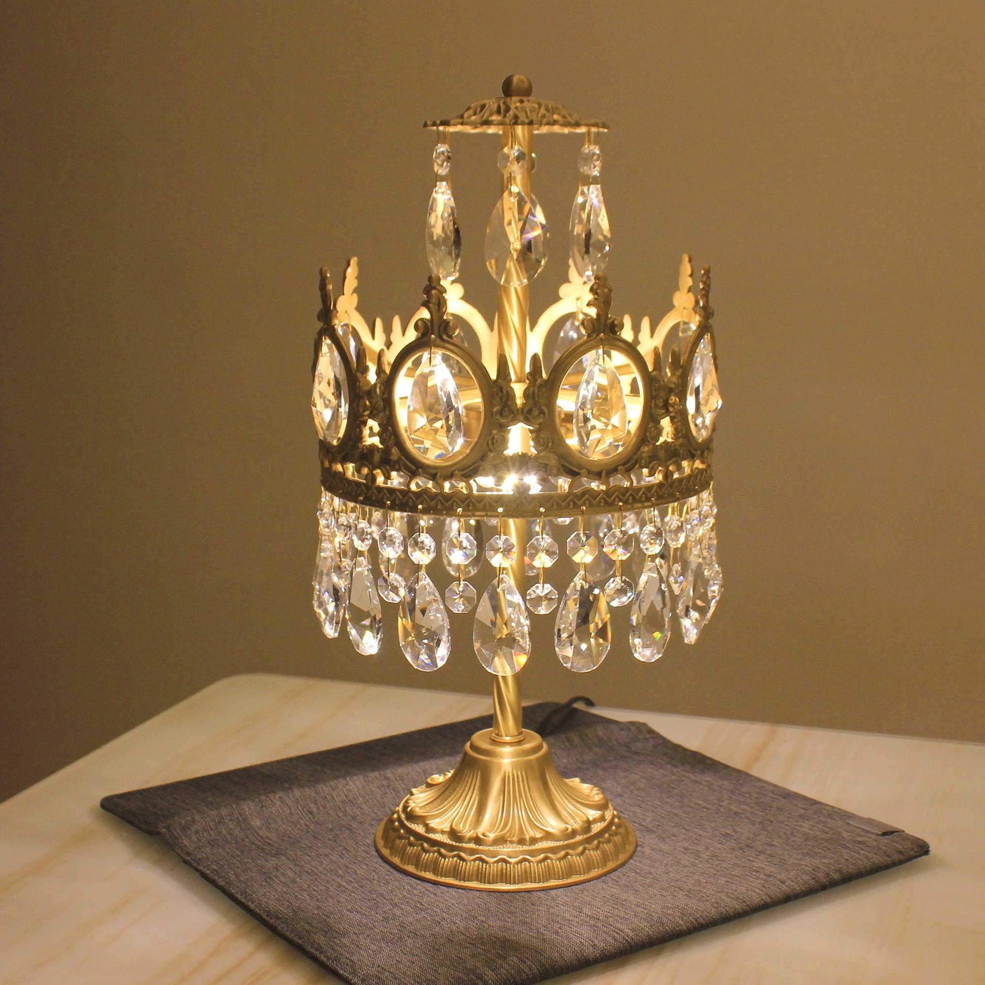Vintage Crystal Task Lamp