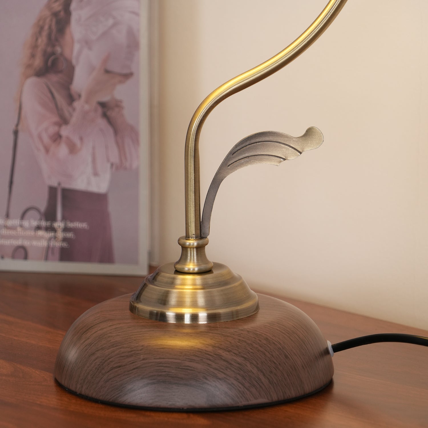 Vintage Laiton Table Lamp 6.7