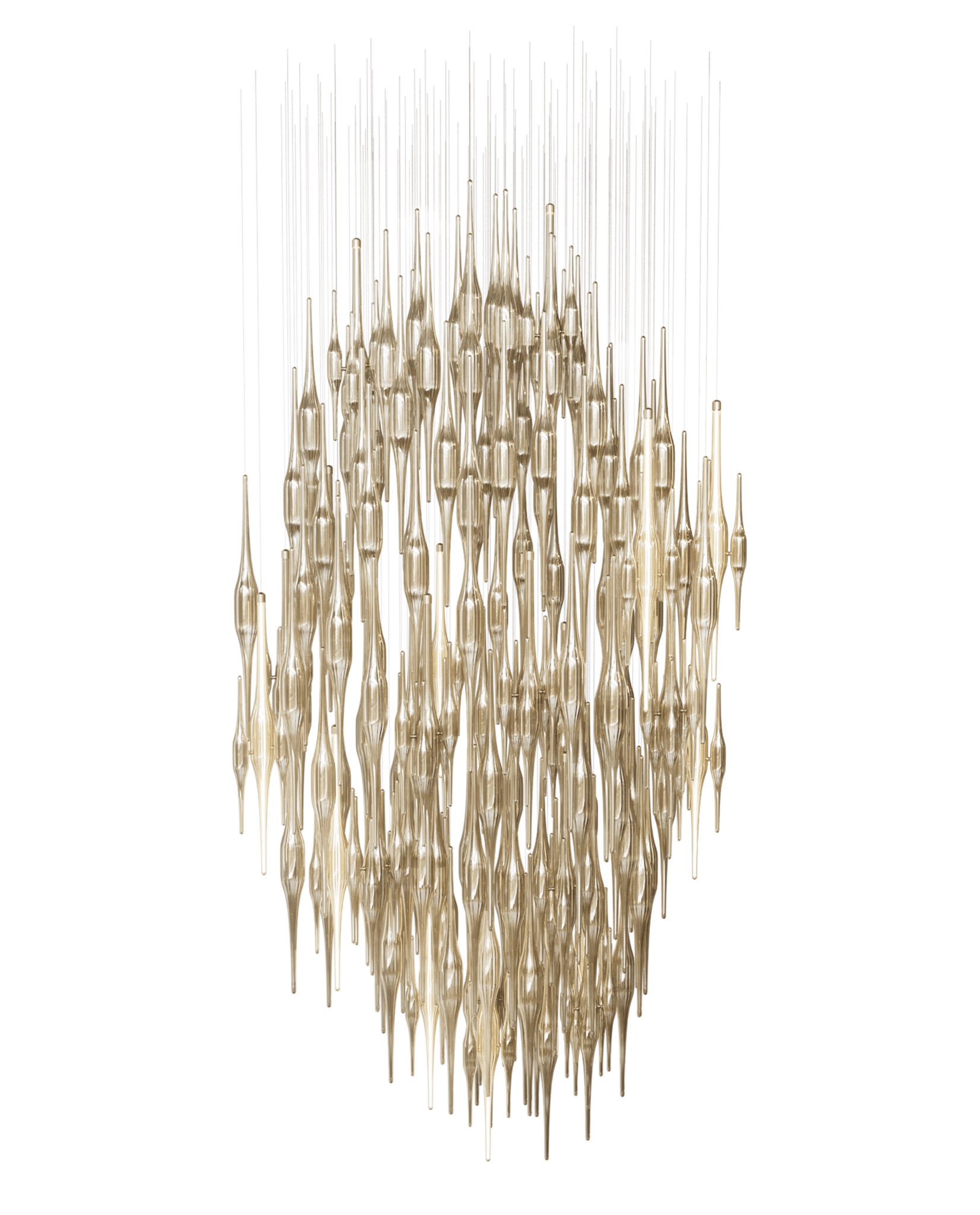 Vitara Glass Drop Customizable Chandelier