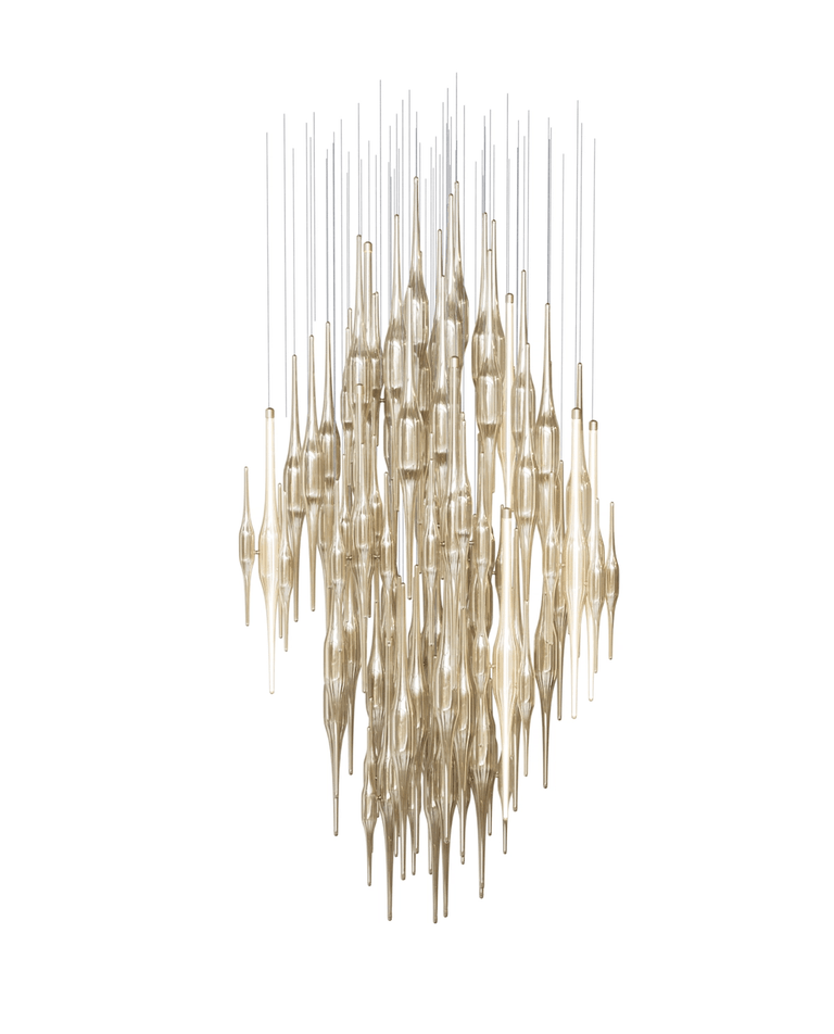 Vitara Glass Drop Customizable Chandelier