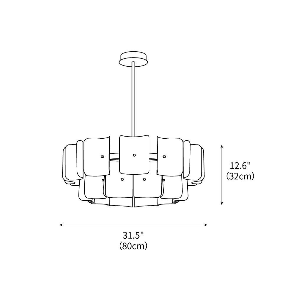 Vitre LED Chandelier