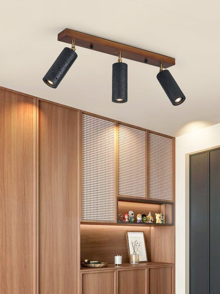 Volcanic Wood Trio Ceiling Spot Light