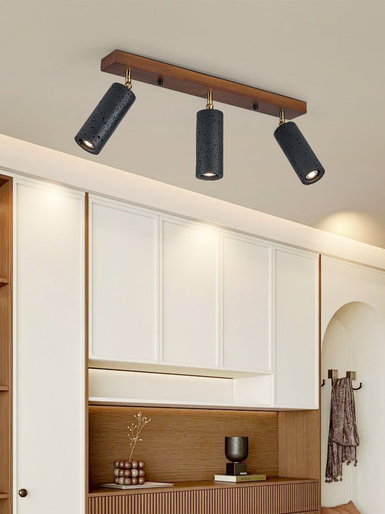 Volcanic Wood Trio Ceiling Spot Light