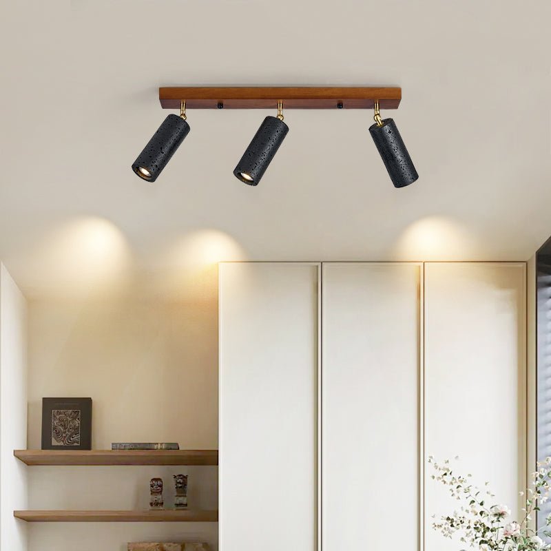 Volcanic Wood Trio Ceiling Spot Light