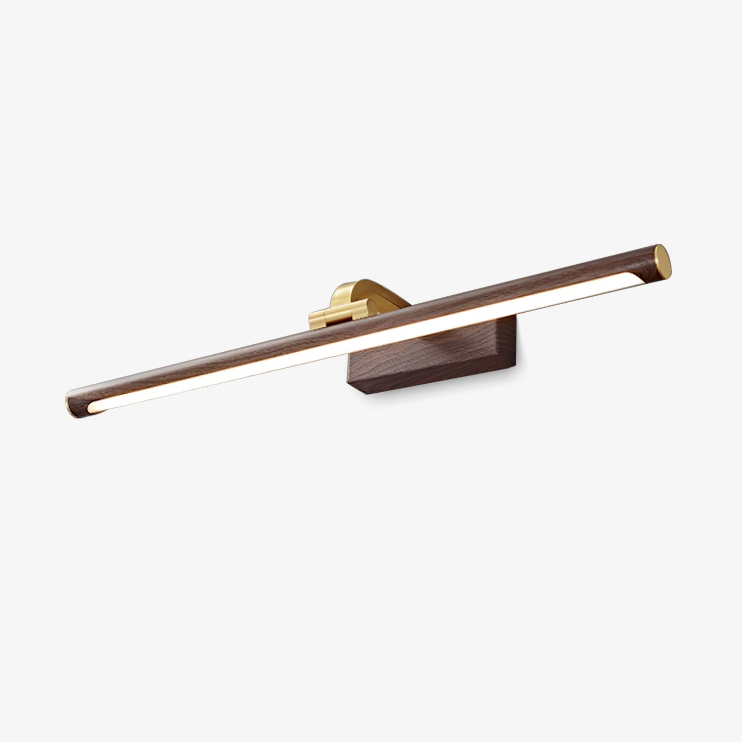 Walnut Color Linear LED Wall-mounted Light Wall Light