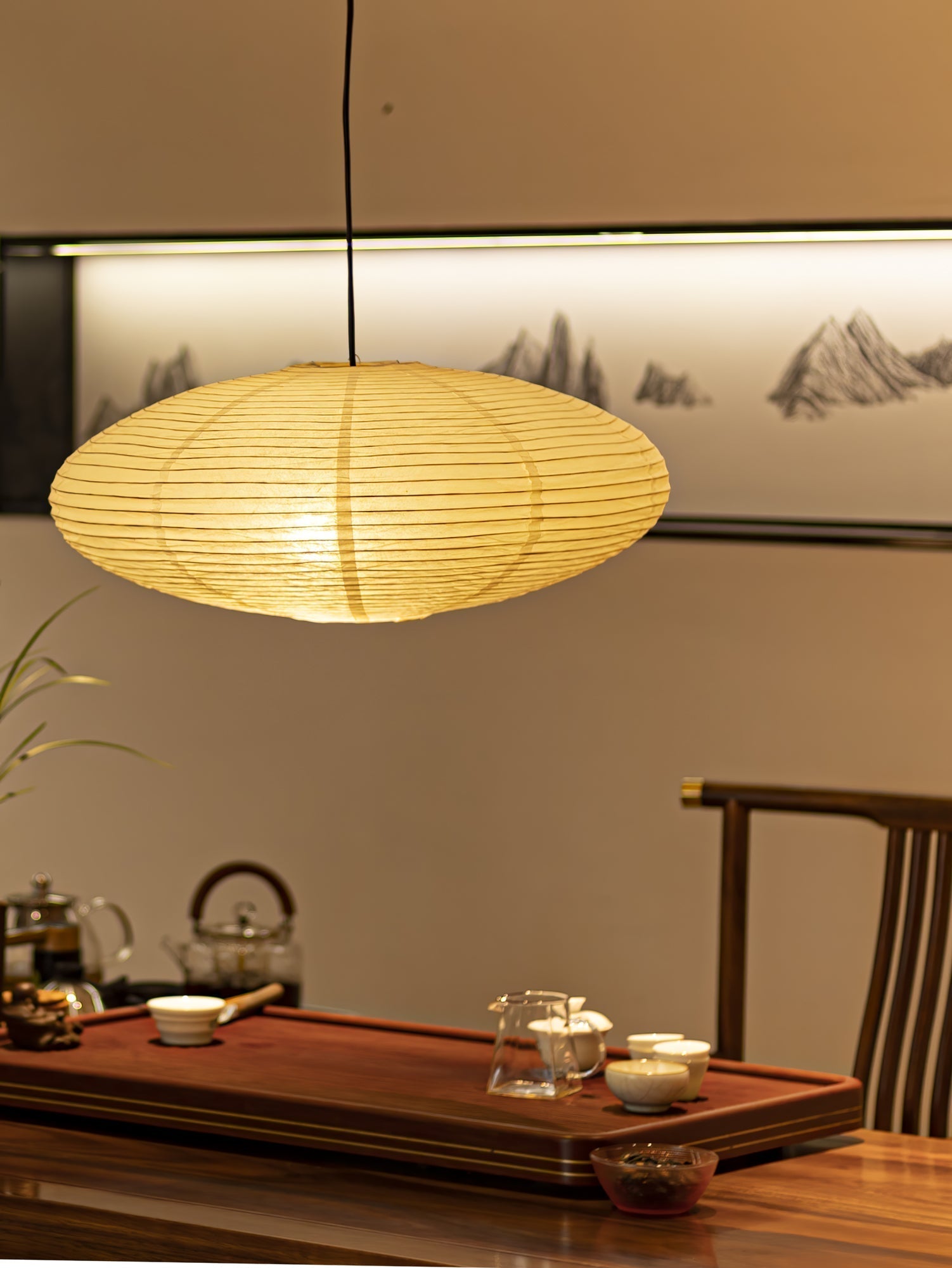 Washi Paper 15A Swag Lights Pendant Light