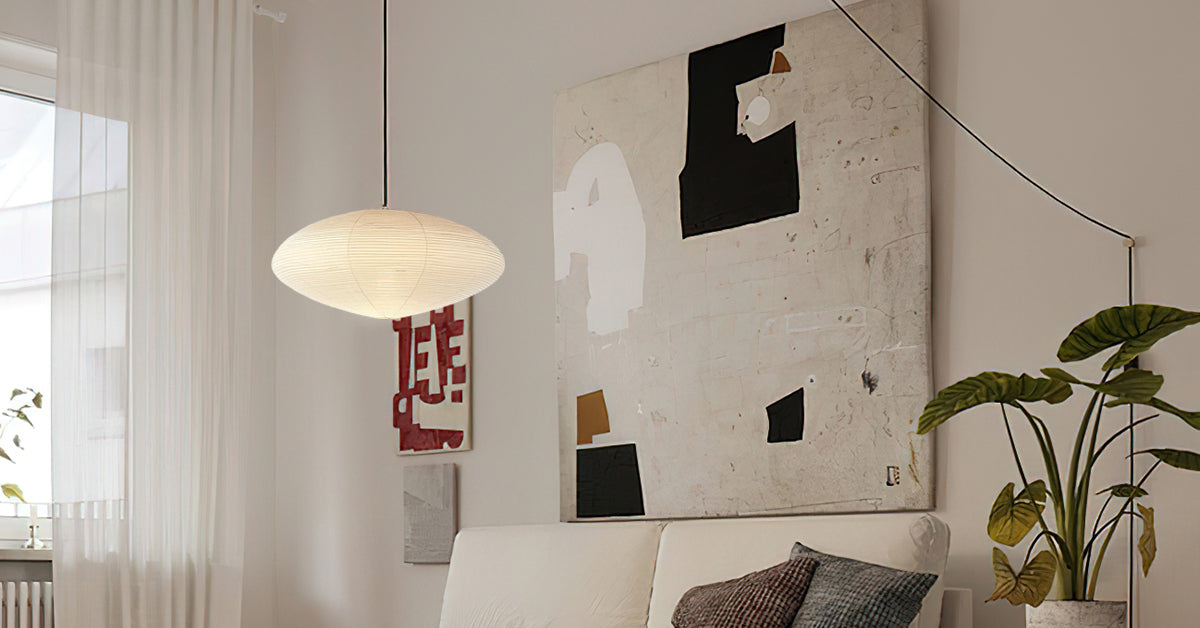 Washi Paper 15A Swag Lights Pendant Light