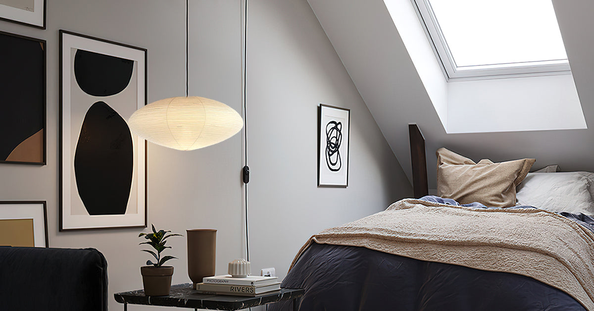 Washi Paper 15A Swag Lights Pendant Light