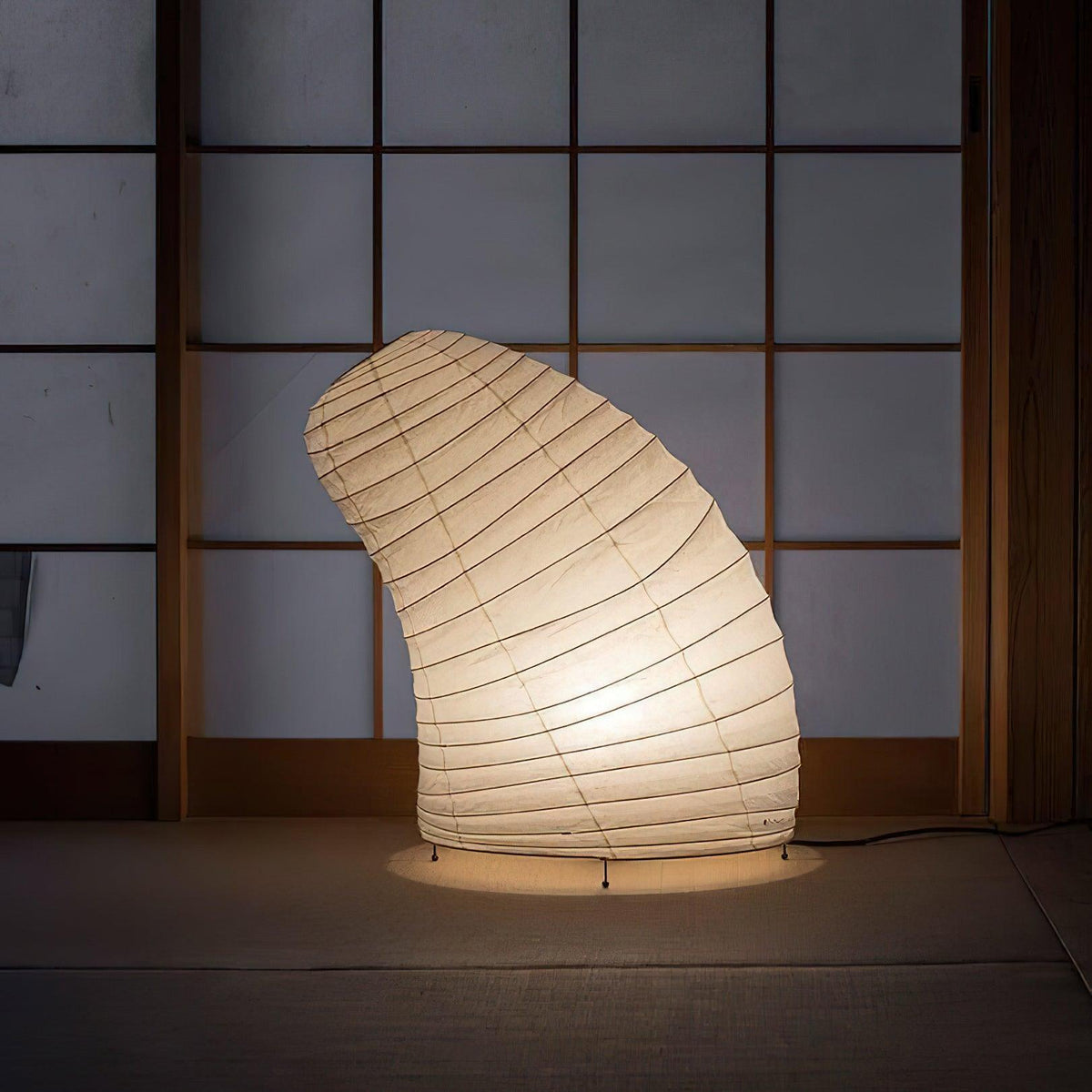 Washi Paper Table Light, Bedside Table Lamp, detail 90