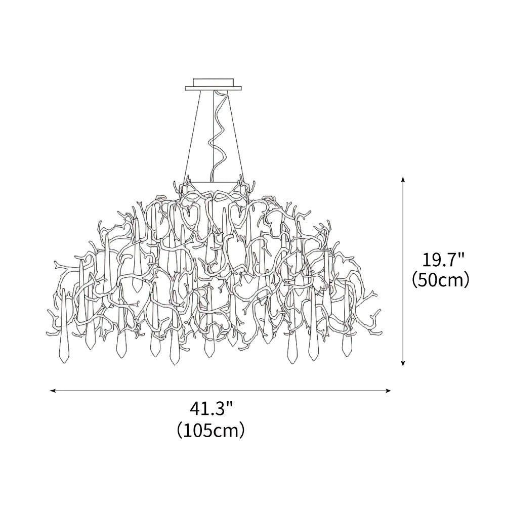 Water Dome Chandelier 41.3