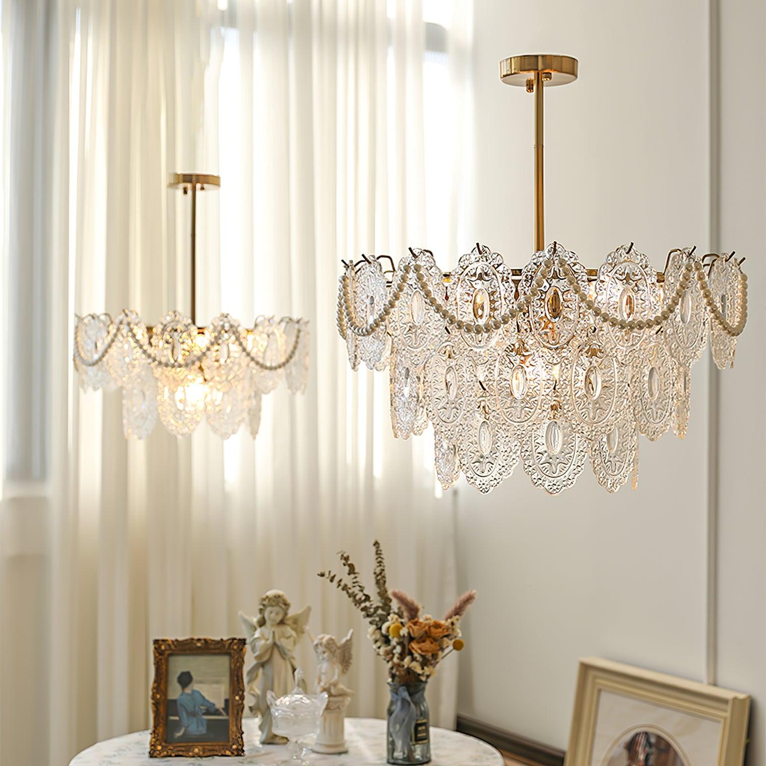 Wave Pearl Chandelier