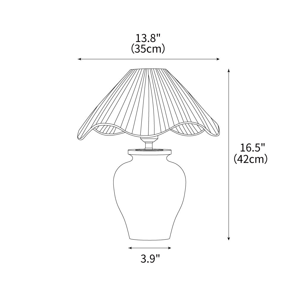 Wavecrest Table Lamp 13.8