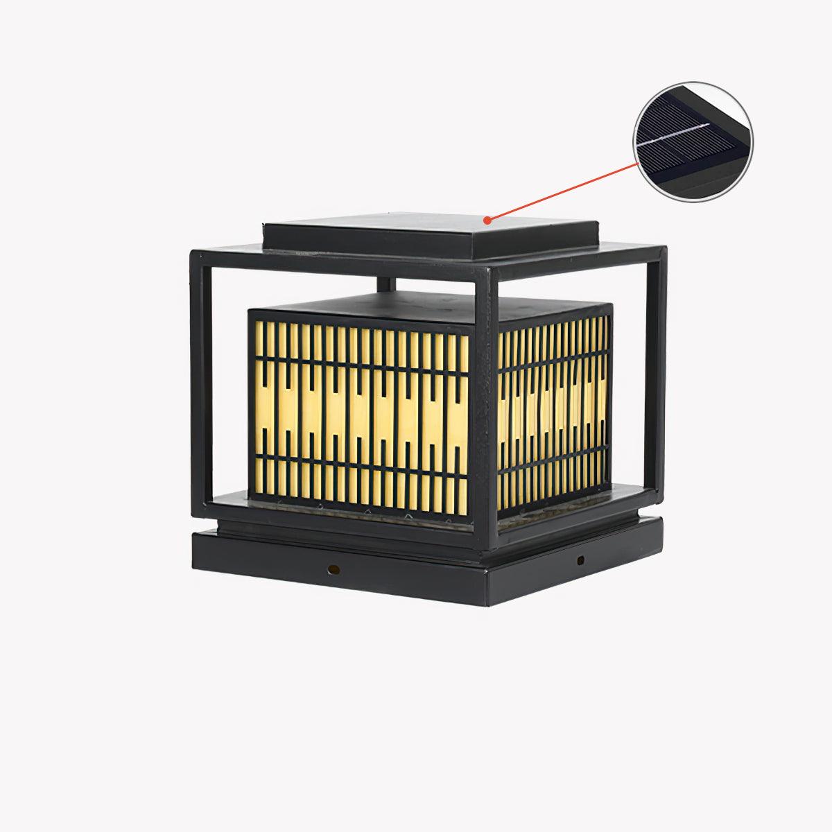 Window Grille Exterior Post Light, Outdoor Wall Light, detail 4