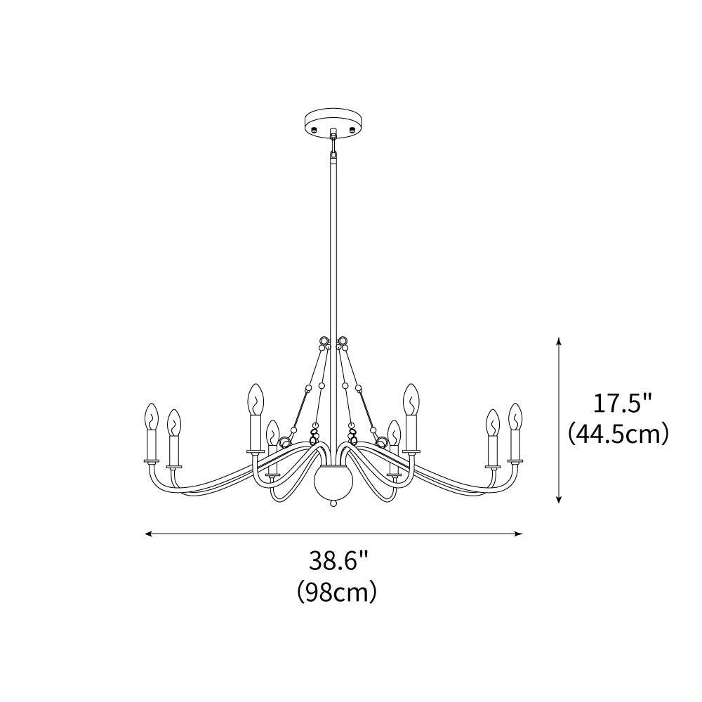 Windsor Candle Chandelier 38.6