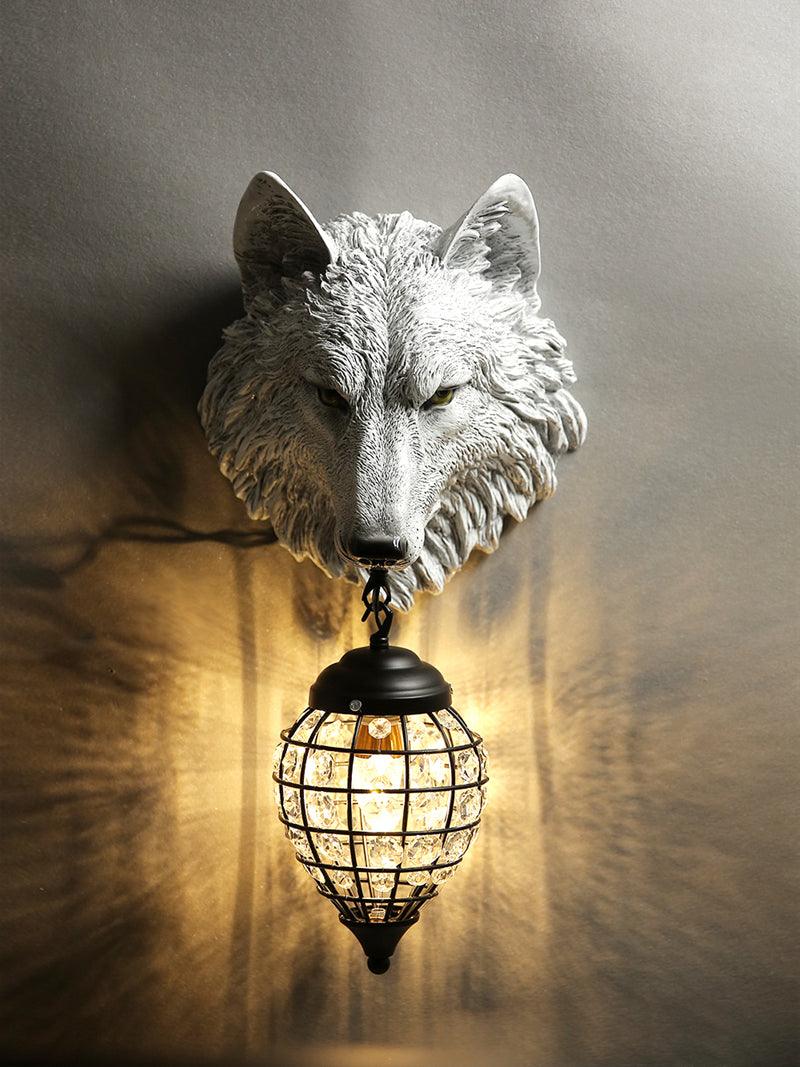 Wolf Head Wall Lamp 10.6