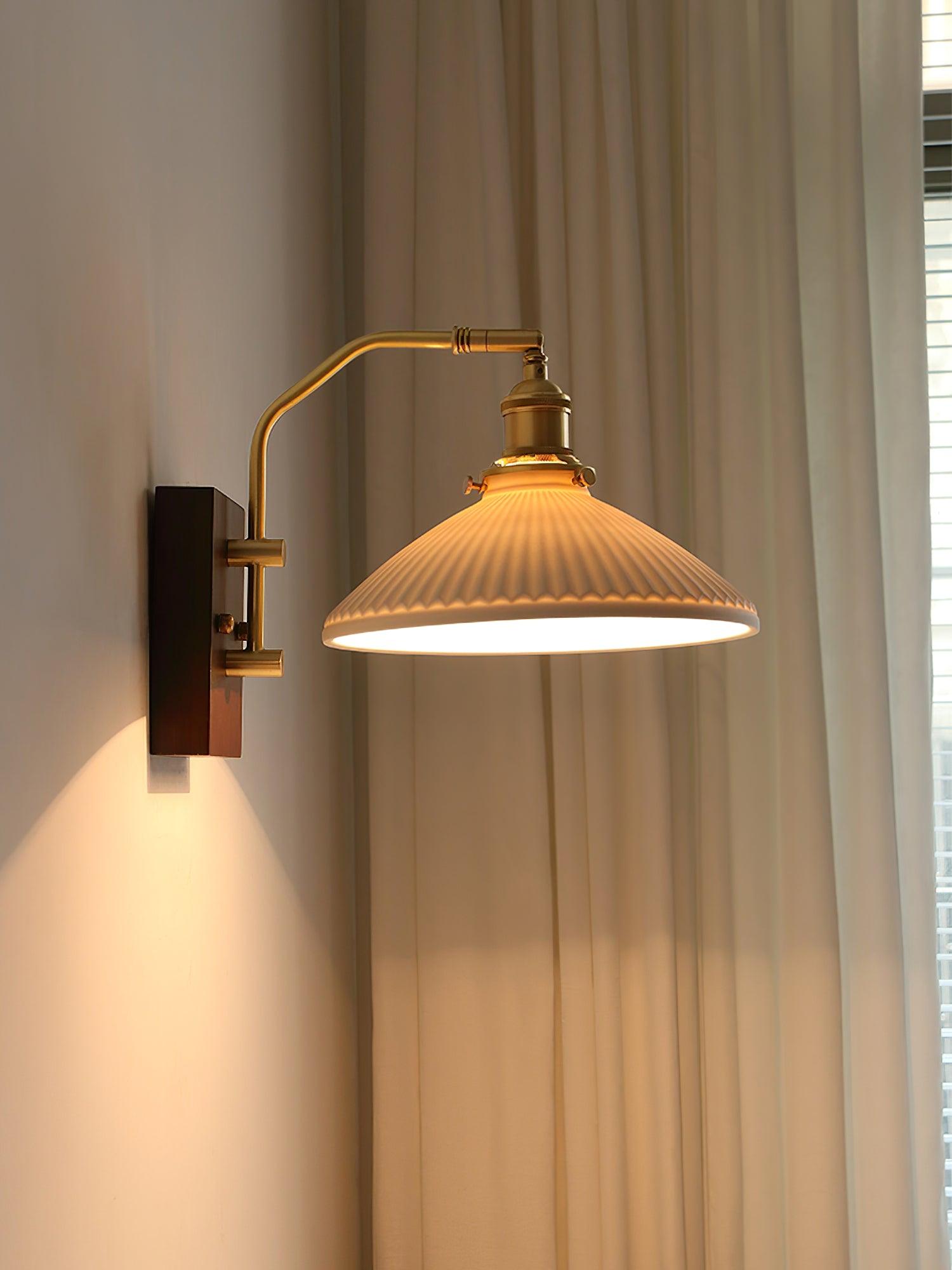 Wood Ceramic Century Sconce