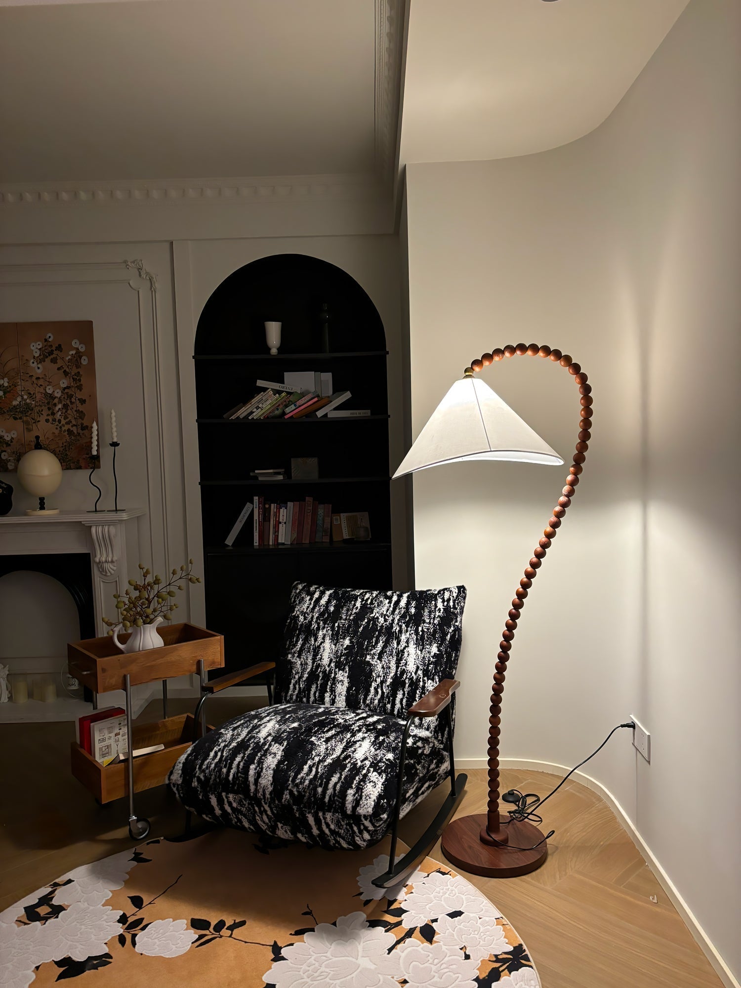 Wooden Bead Floor Light, Floor Lamp, detail 22