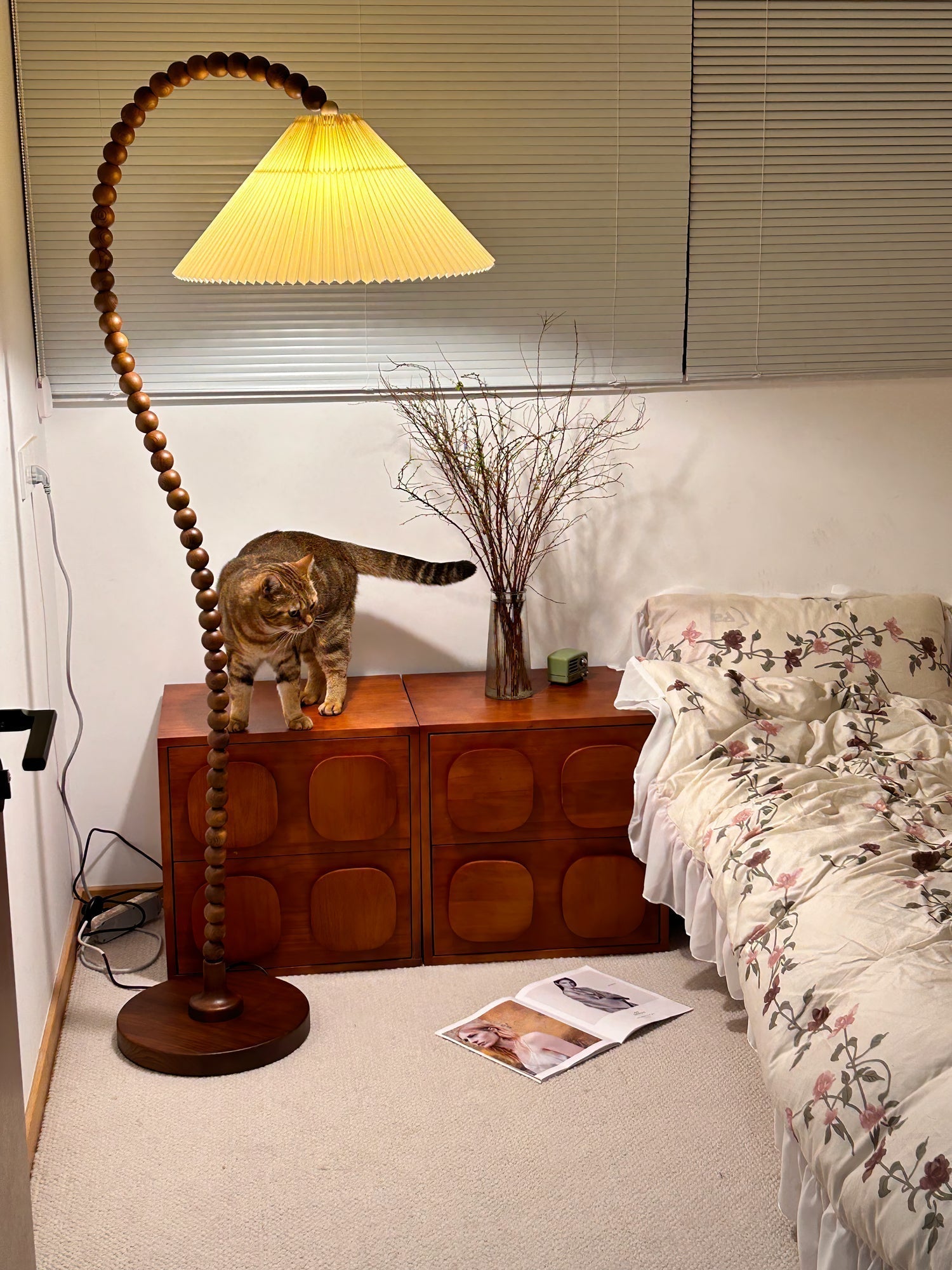 Wooden Bead Floor Light, Floor Lamp, detail 26