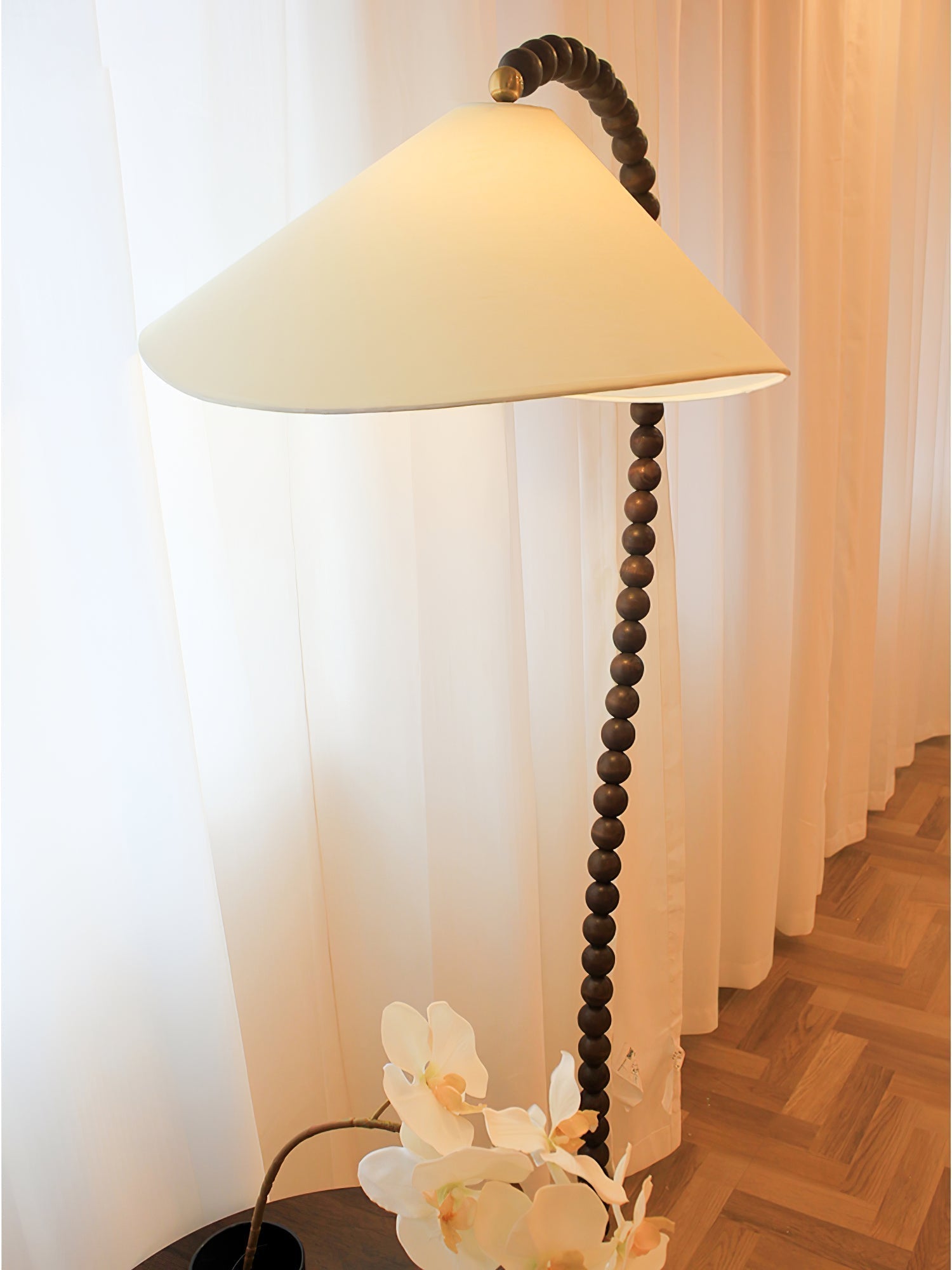 Wooden Bead Floor Light, Floor Lamp, detail 29