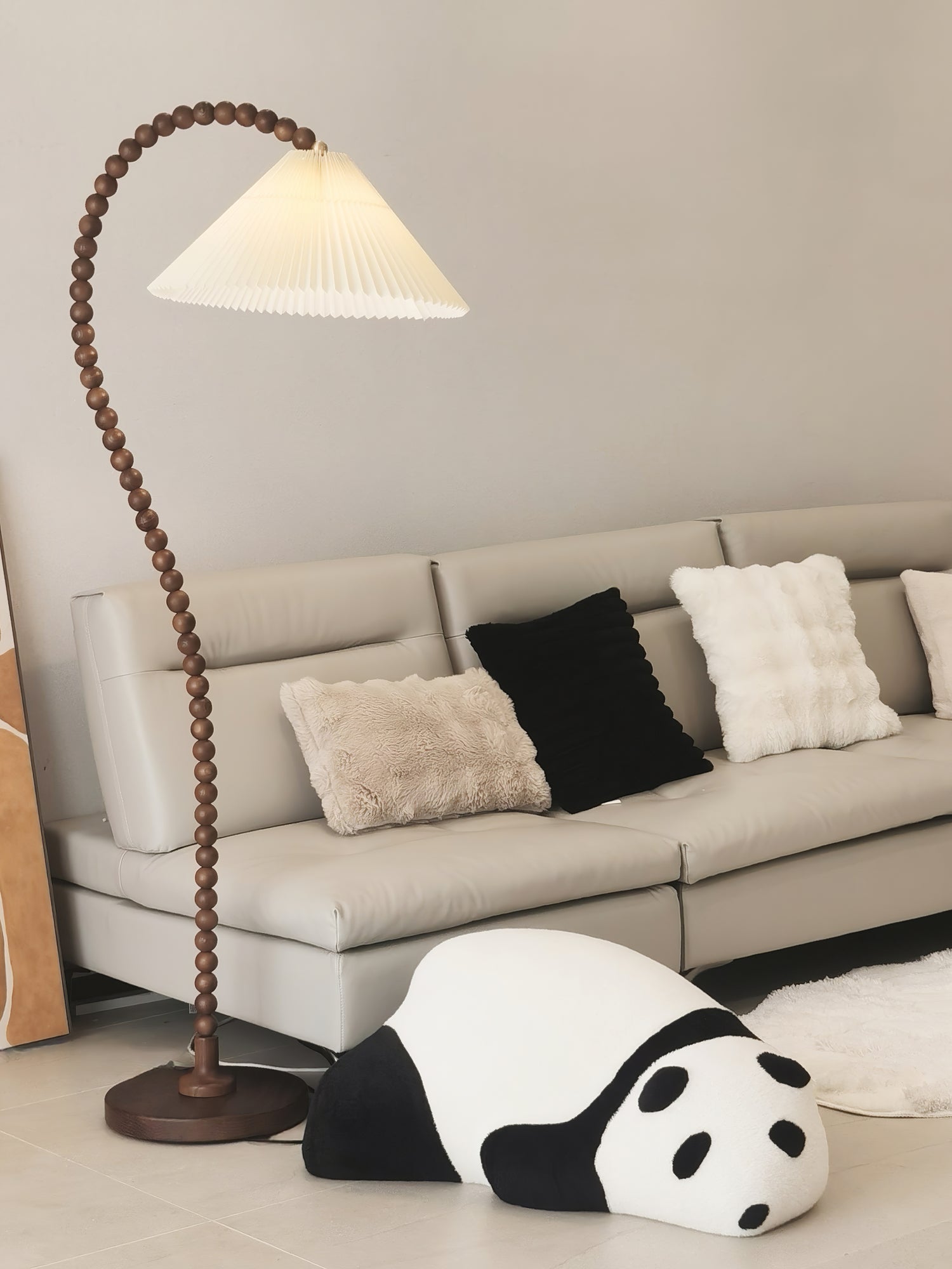 Wooden Bead Floor Light, Floor Lamp, detail 40
