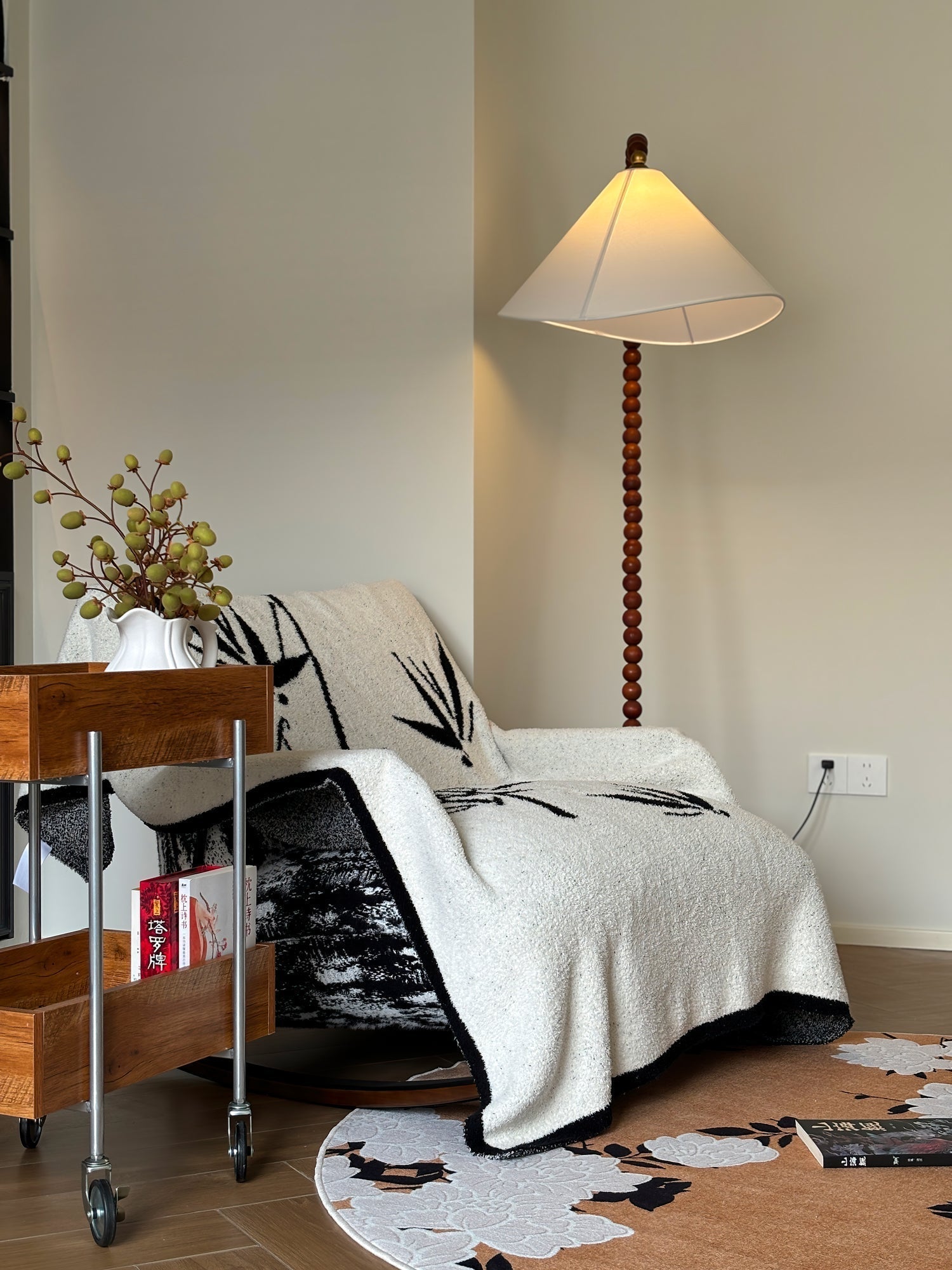 Wooden Bead Floor Light, Floor Lamp, detail 47