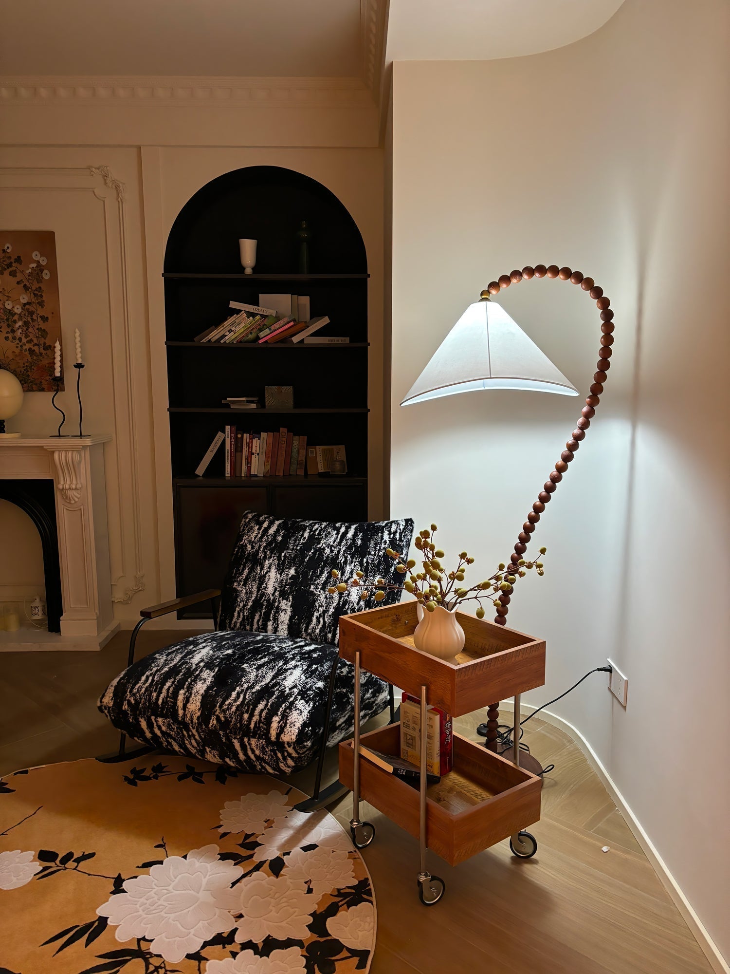 Wooden Bead Floor Light, Floor Lamp, detail 48