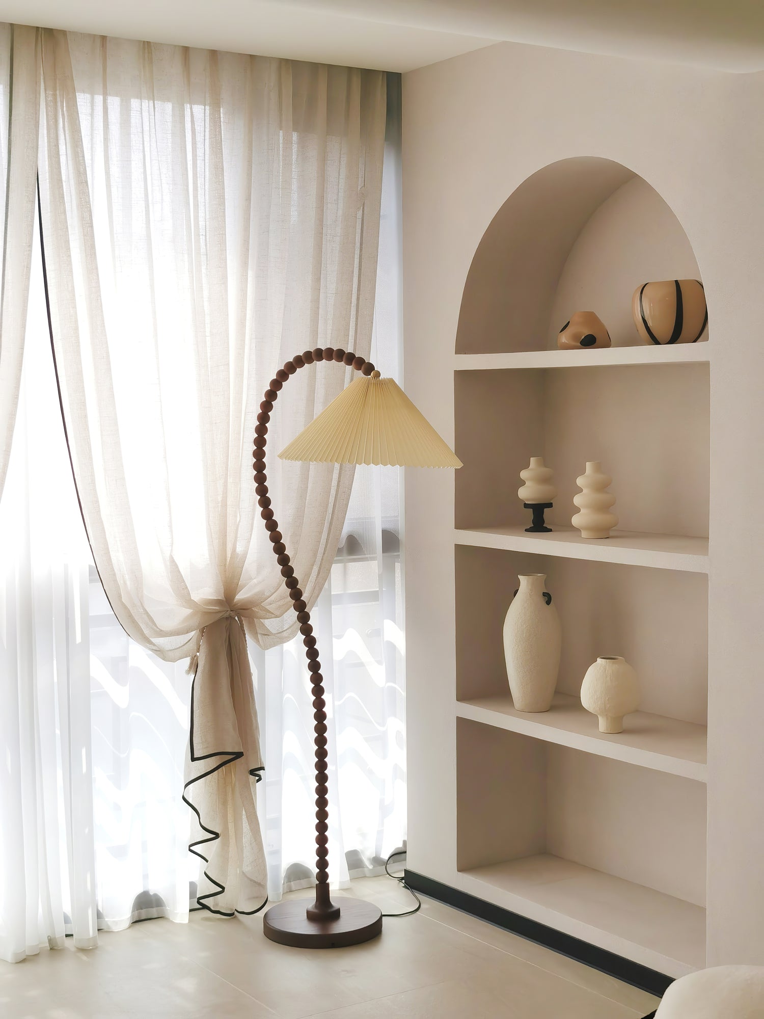 Wooden Bead Floor Light, Floor Lamp, detail 50