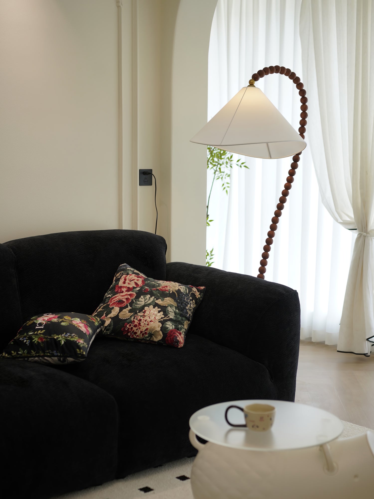 Wooden Bead Floor Light, Floor Lamp, detail 53