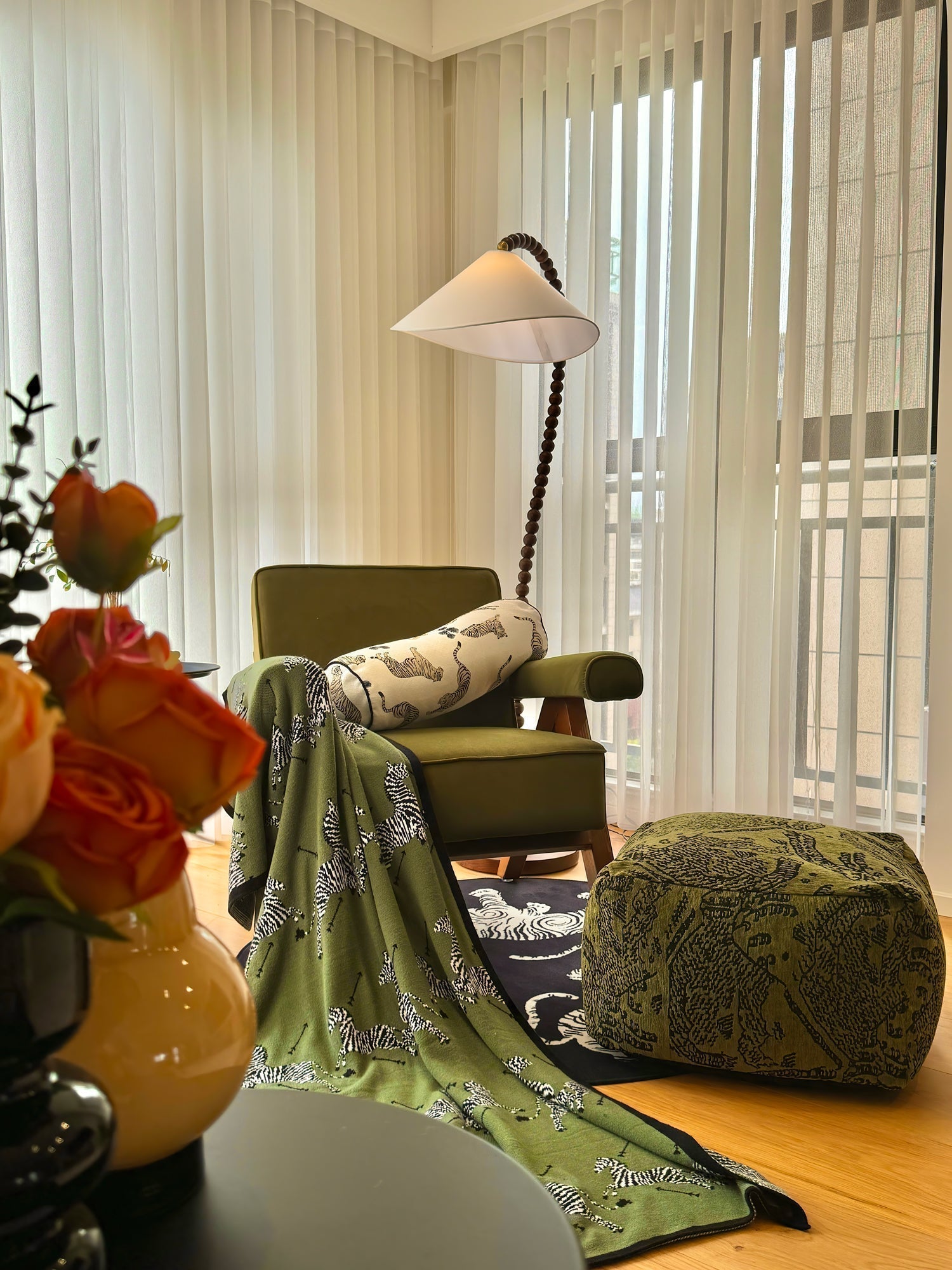 Wooden Bead Floor Light, Floor Lamp, detail 57