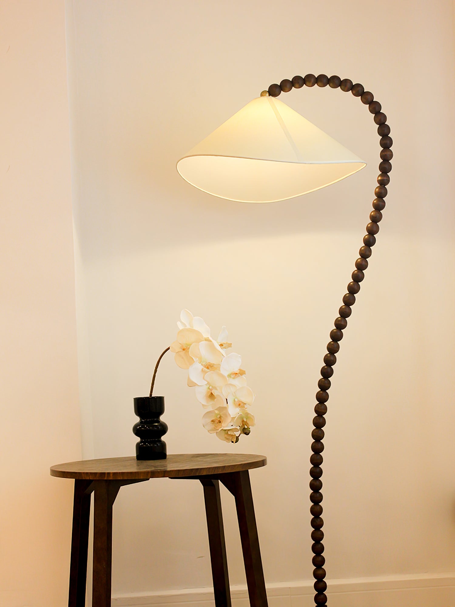 Wooden Bead Floor Light, Floor Lamp, detail 19