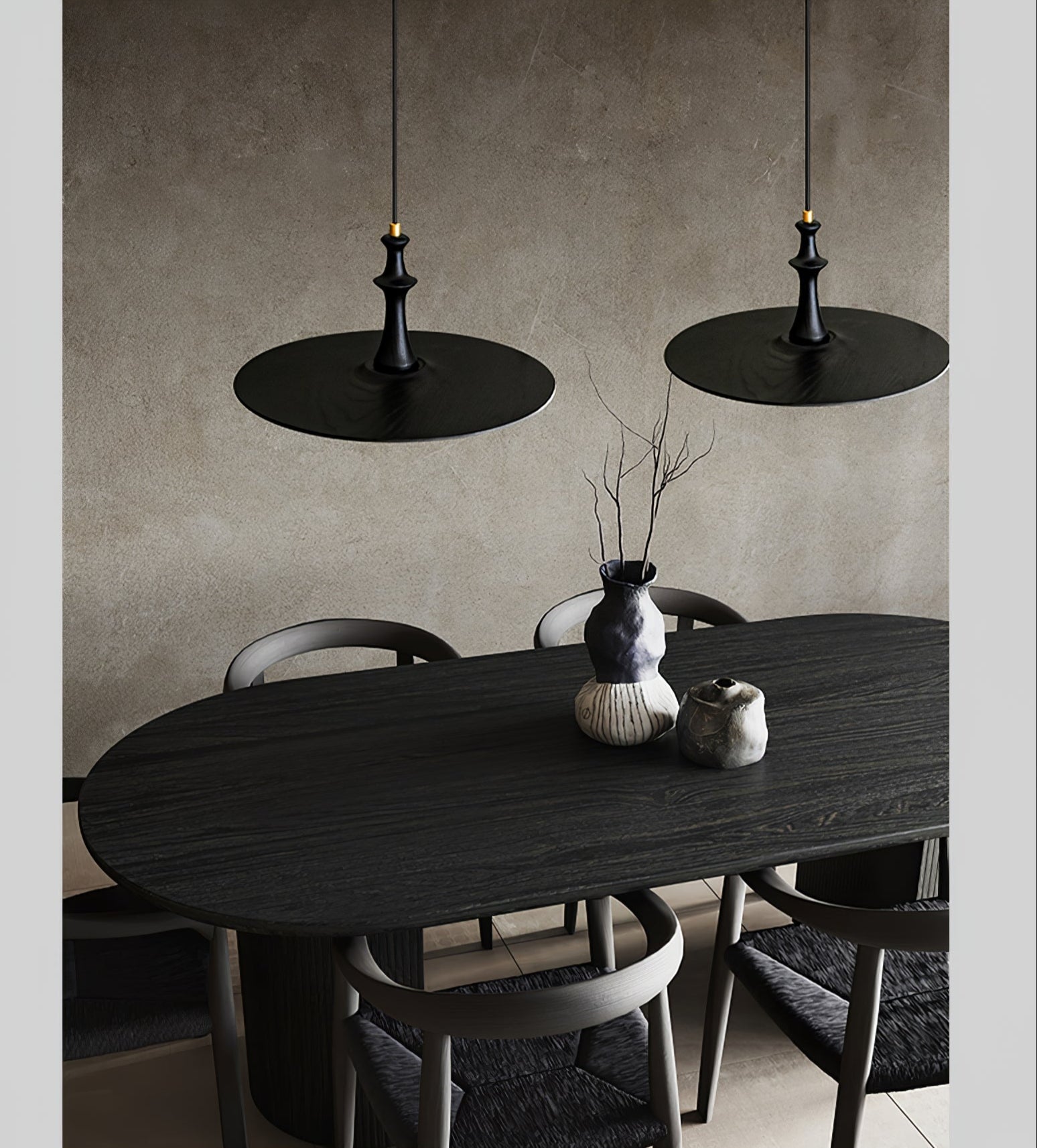Wooden Spin Pendant Light