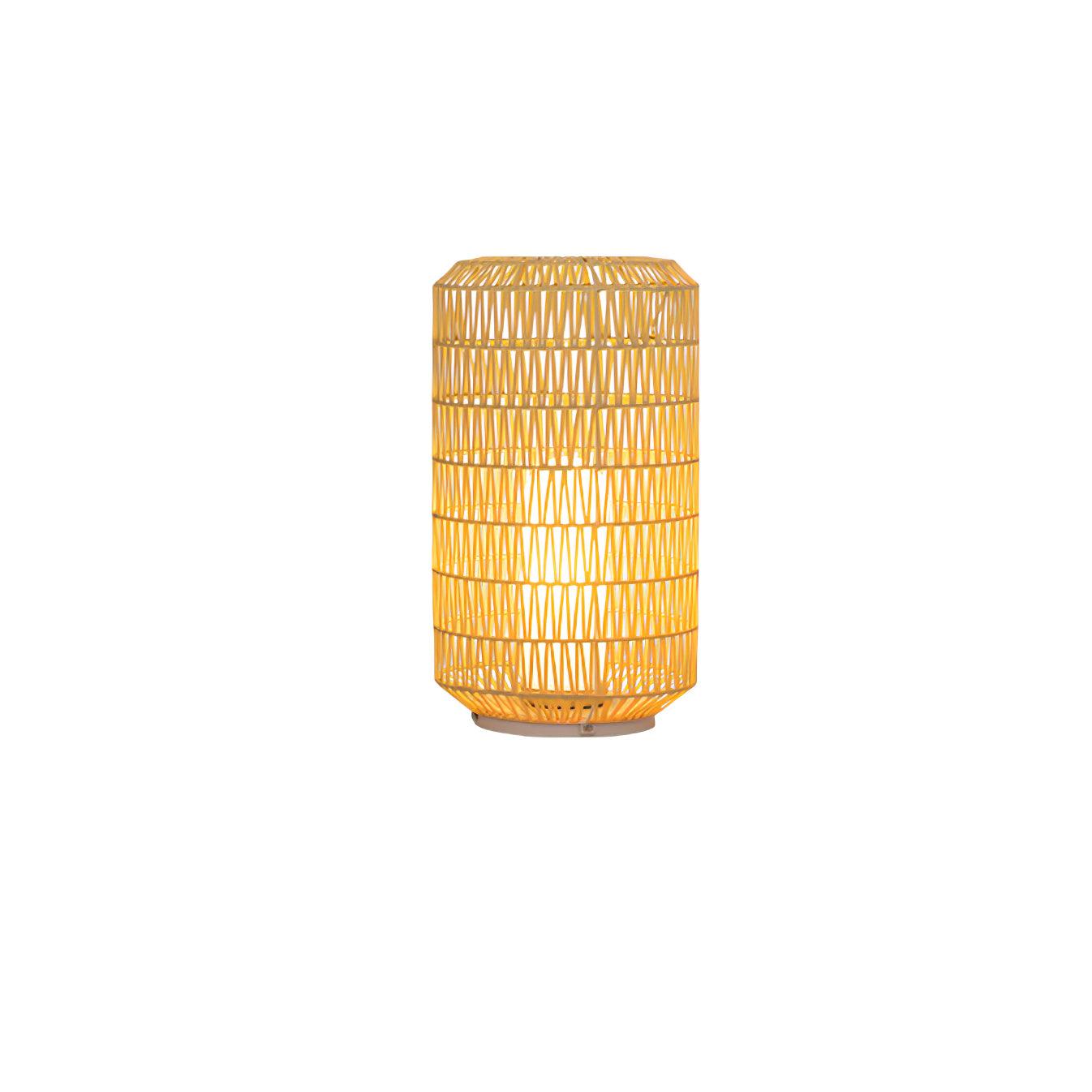 Woven Rattan Outdoor Lamp End Table
